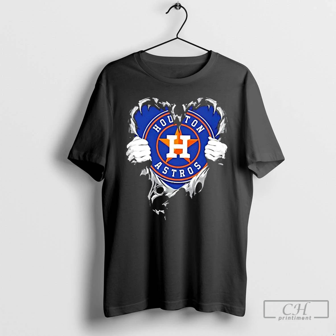 Classic Houston Astros Rip The Chest Forever In My Heart T-Shirts, Hoodie, Sweatshirt | PopFlextees.com