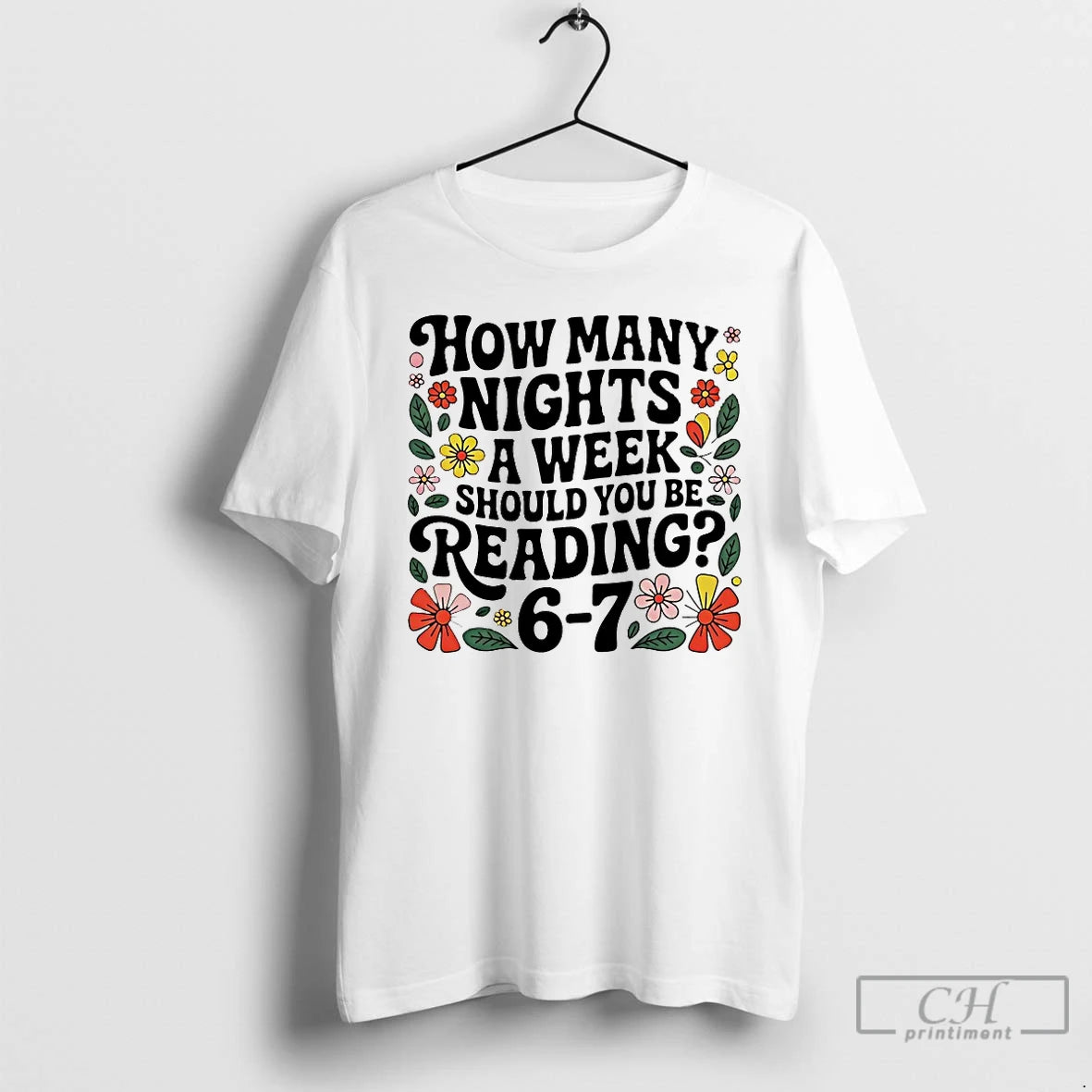 Classic How Many Nights A Week Should You Be Reading 6 7 T Shirts Sweater Hoodie, Sweatshirt | PopFlextees.com