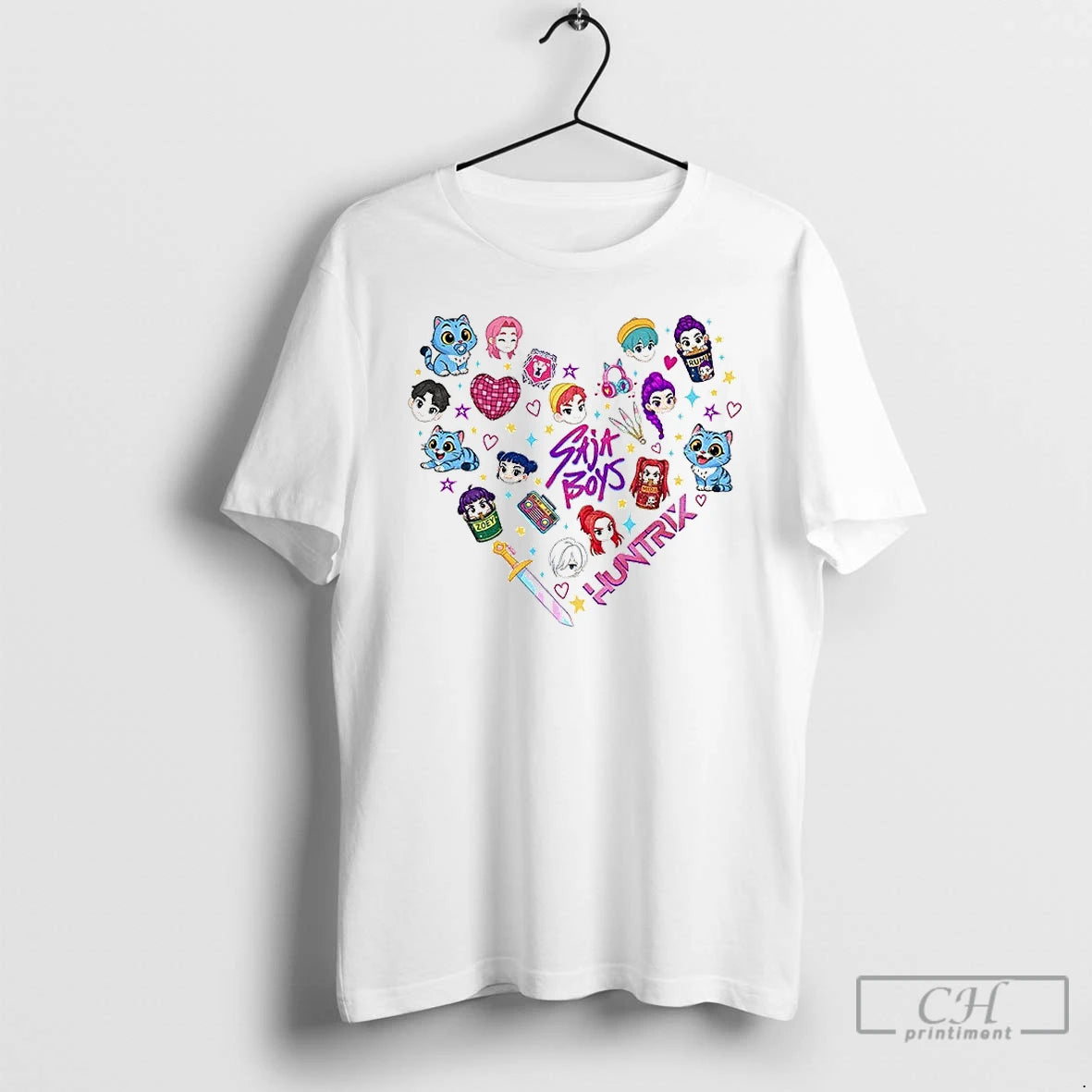 Classic Huntrix Mira Rumi Zoey Demon Kpop Hunter Saja Boys T-Shirts, Hoodie, Sweatshirt | PopFlextees.com