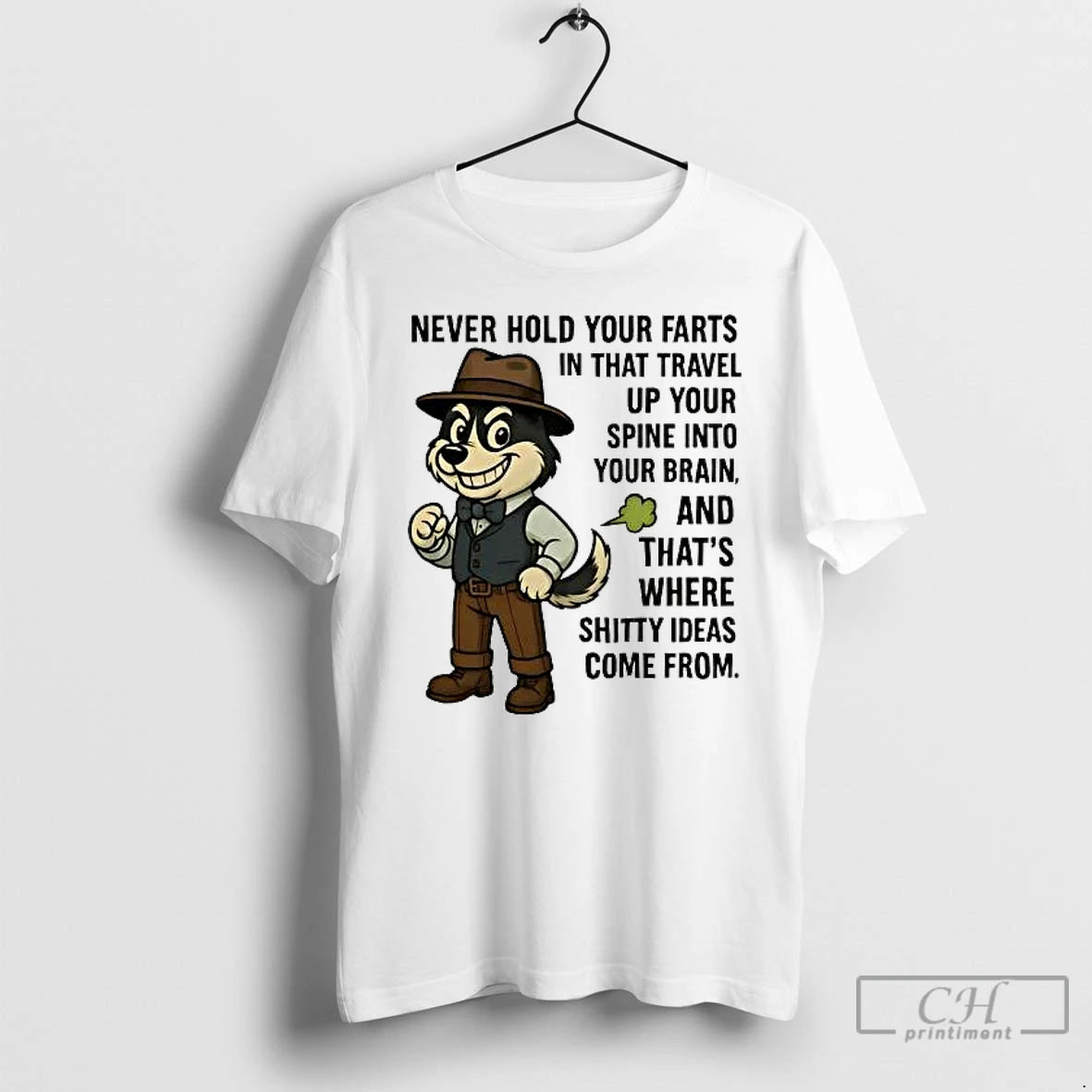 Classic Husky Never Hold Your Farts That Travel Up Your Spine Into Your Brain T-Shirts, Hoodie, Sweatshirt | PopFlextees.com