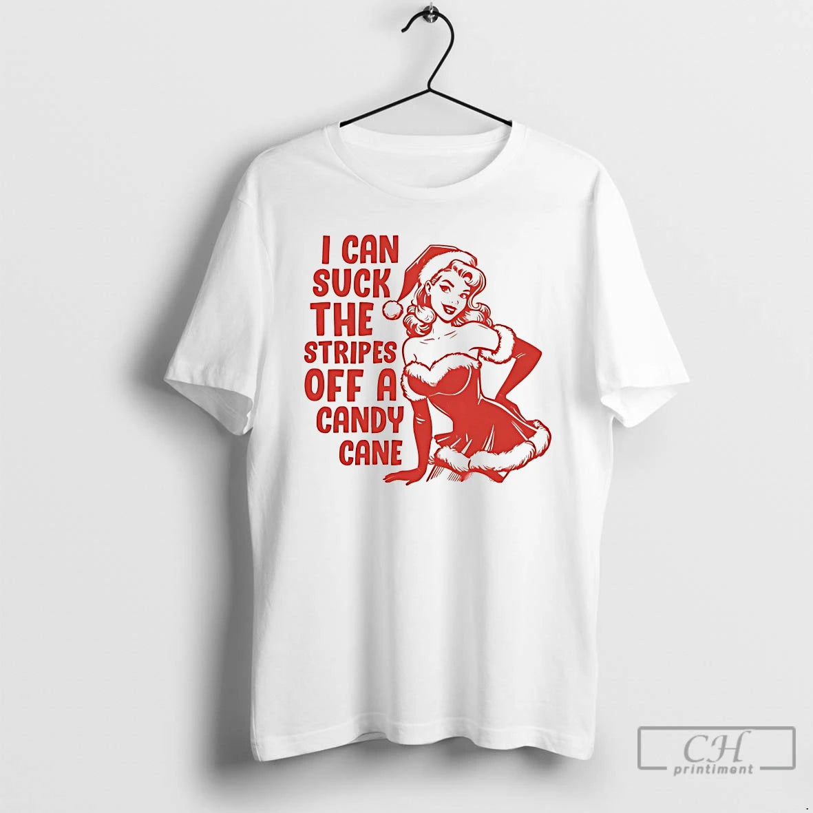 Classic I Can Suck The Stripes Off A Candy Cane Christmas T-Shirts, Hoodie, Sweatshirt | PopFlextees.com