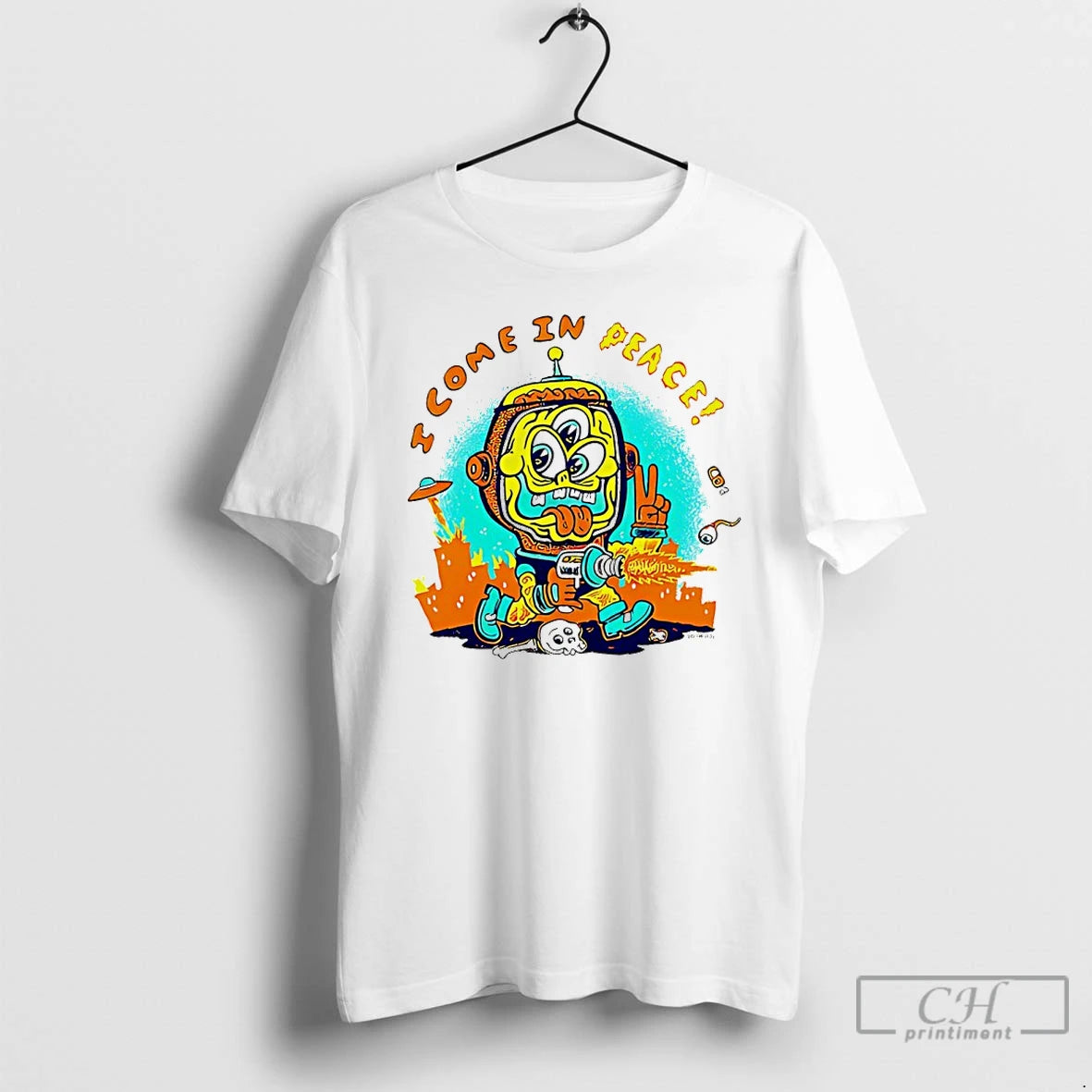 Classic I Come In Peace Zombie T-Shirts, Hoodie, Sweatshirt | PopFlextees.com