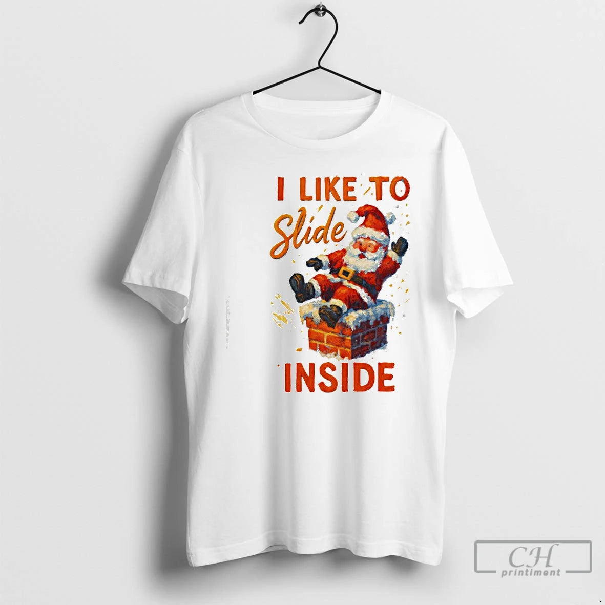 Classic I Like To Slide Inside Santa Funny Christmas T-Shirts, Hoodie, Sweatshirt | PopFlextees.com