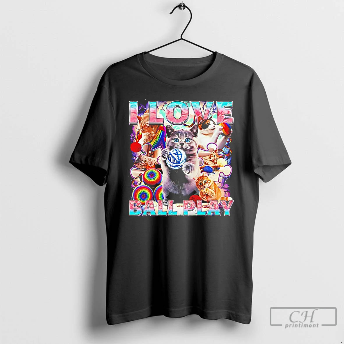 Classic I Love Ball Play Cats T-Shirts, Hoodie, Sweatshirt | PopFlextees.com