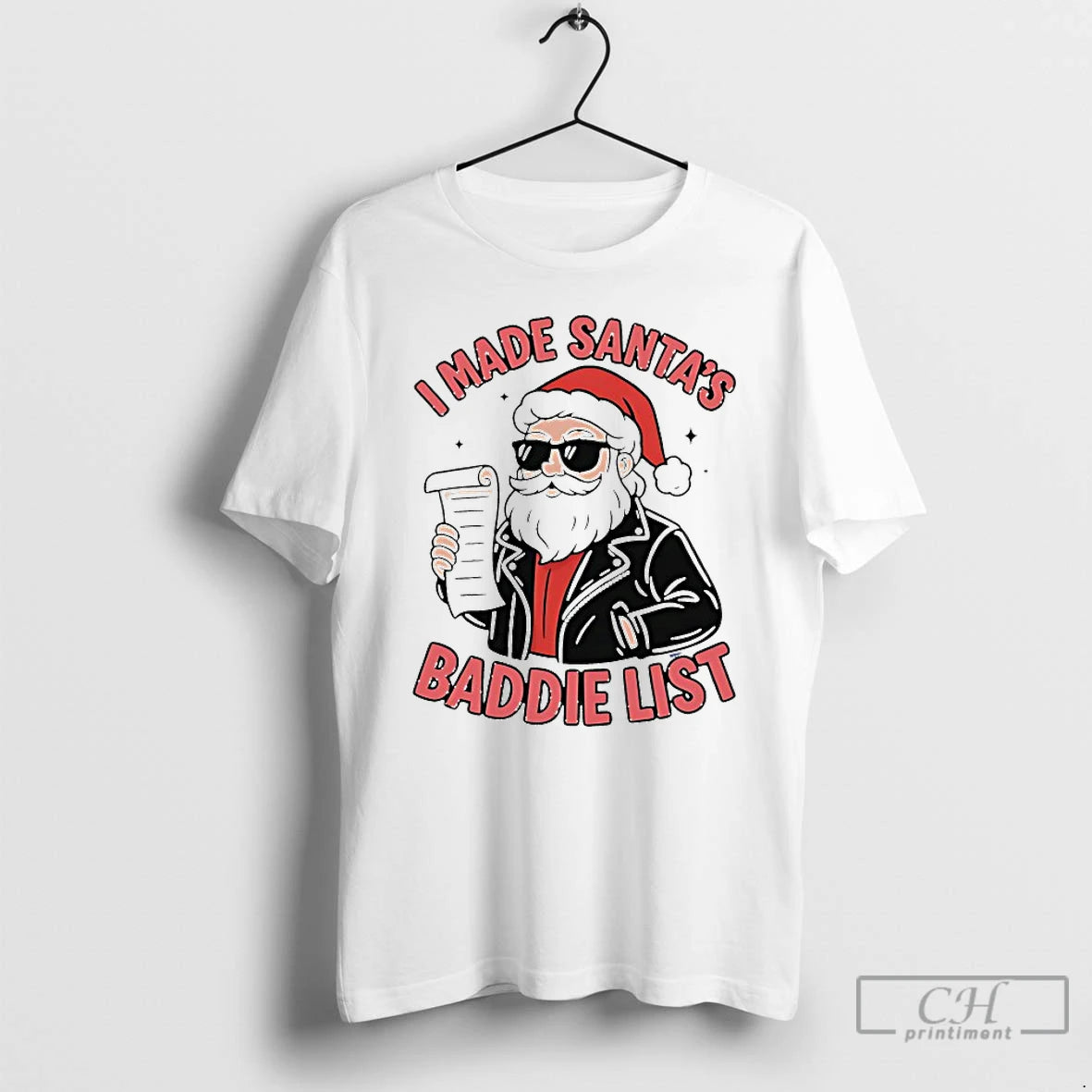 Classic I Made Santas Baddie List Christmas T-Shirts, Hoodie, Sweatshirt | PopFlextees.com