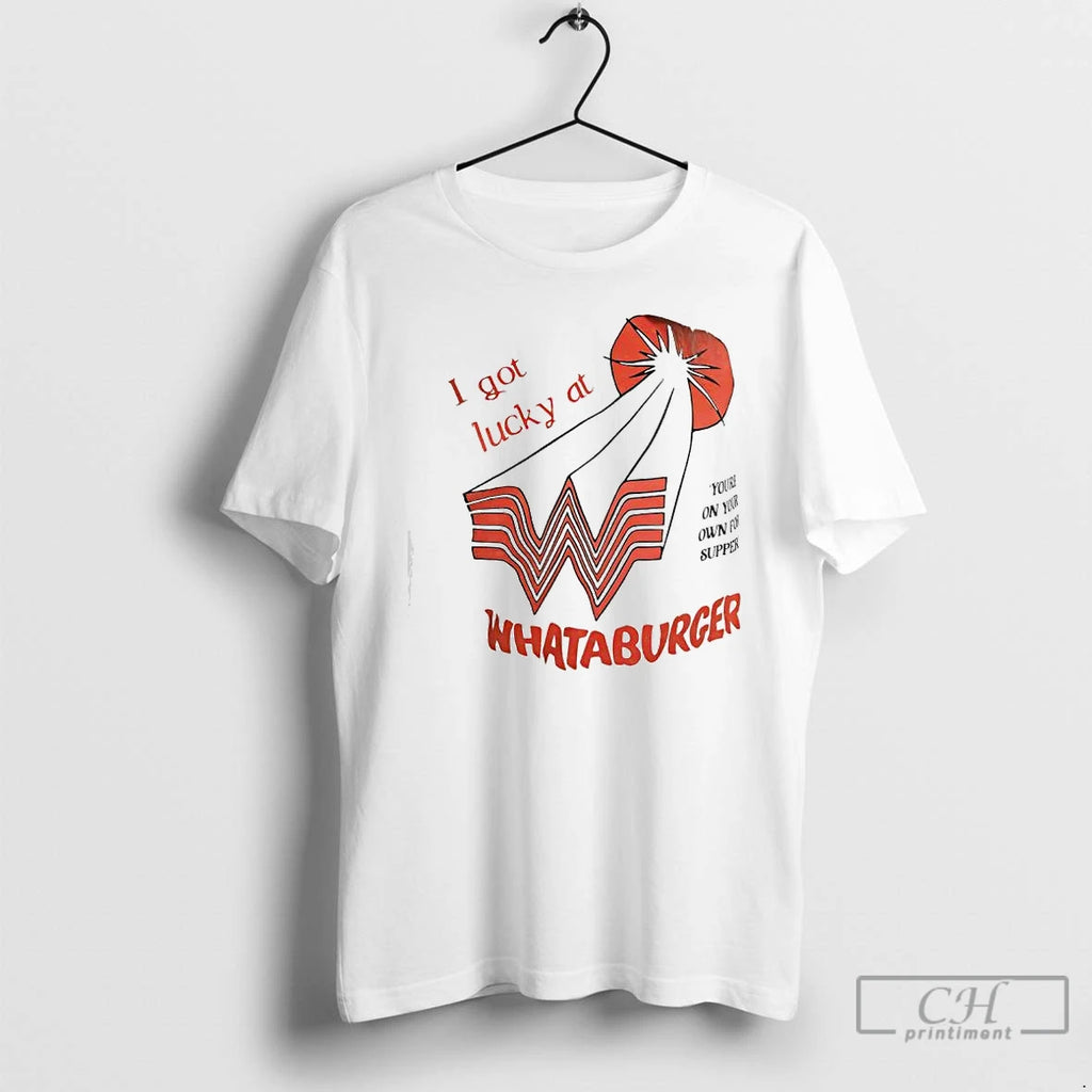 Classic I Got Lucky At Whataburger Exclusive Logo T-Shirts, Hoodie, Sweatshirt | PopFlextees.com