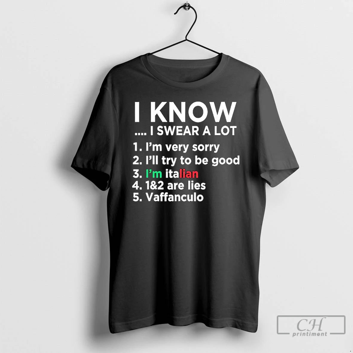 Classic I Know I Swear A Lot 1 Im Very Sorry 2 Ill Try To T-Shirts, Hoodie, Sweatshirt | PopFlextees.com