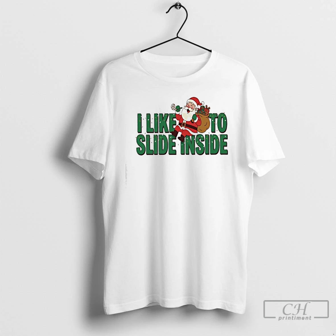 Classic I Like To Slide Inside Funny Santa Slaus Christmas T-Shirts, Hoodie, Sweatshirt | PopFlextees.com