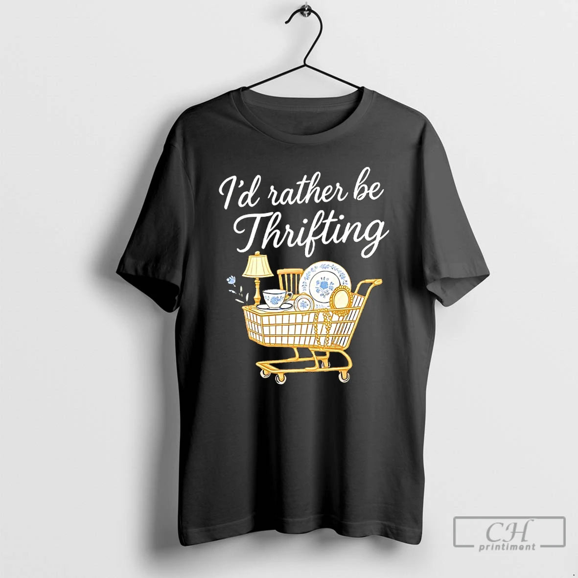 Classic Id Rather Be Thrifting Vintage T-Shirts, Hoodie, Sweatshirt | PopFlextees.com