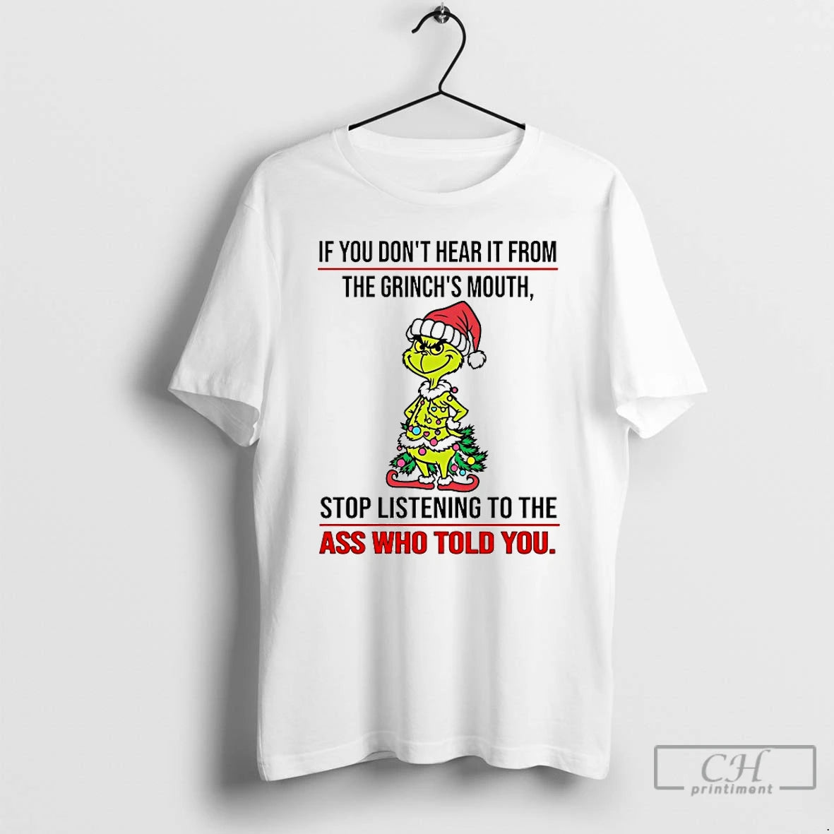 Classic If You Dont Hear It From The Grinchs Mouth Chirstmas 2025 T Shirts Sweater Hoodie, Sweatshirt | PopFlextees.com
