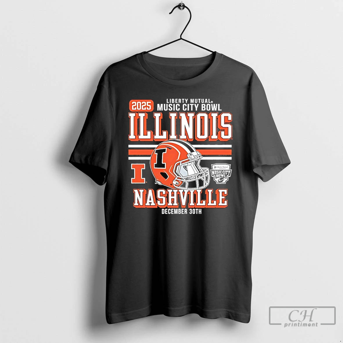 Classic Illinois Fighting Illini Football 2025 Music City Bowl Helmet T-Shirts, Hoodie, Sweatshirt | PopFlextees.com