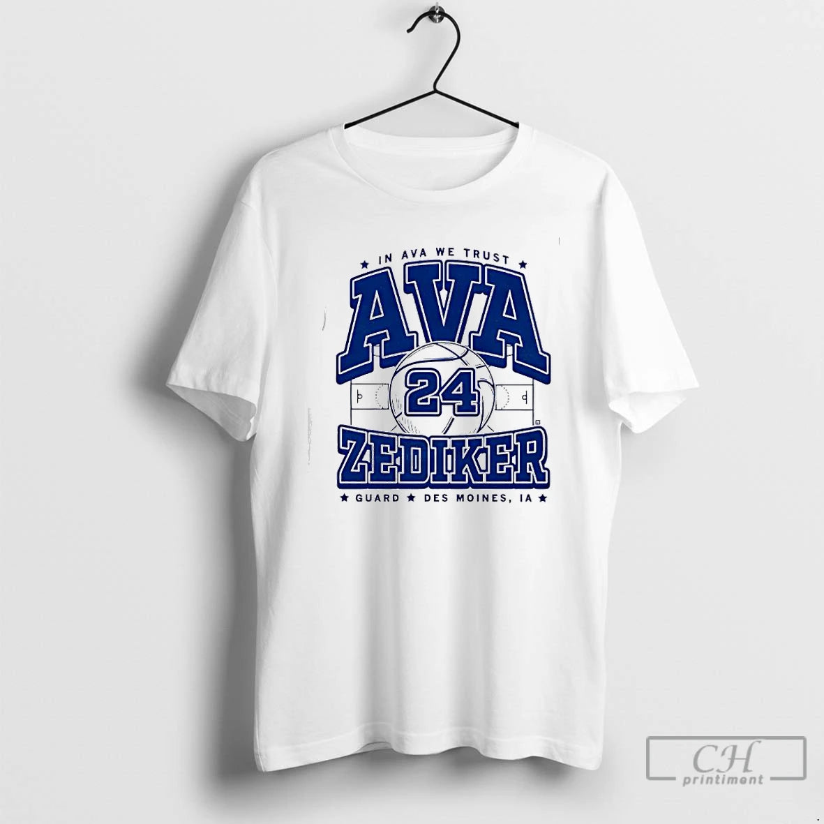 Classic In Ava Zediker We Trust Guard Des Moines Ia T-Shirts, Hoodie, Sweatshirt | PopFlextees.com