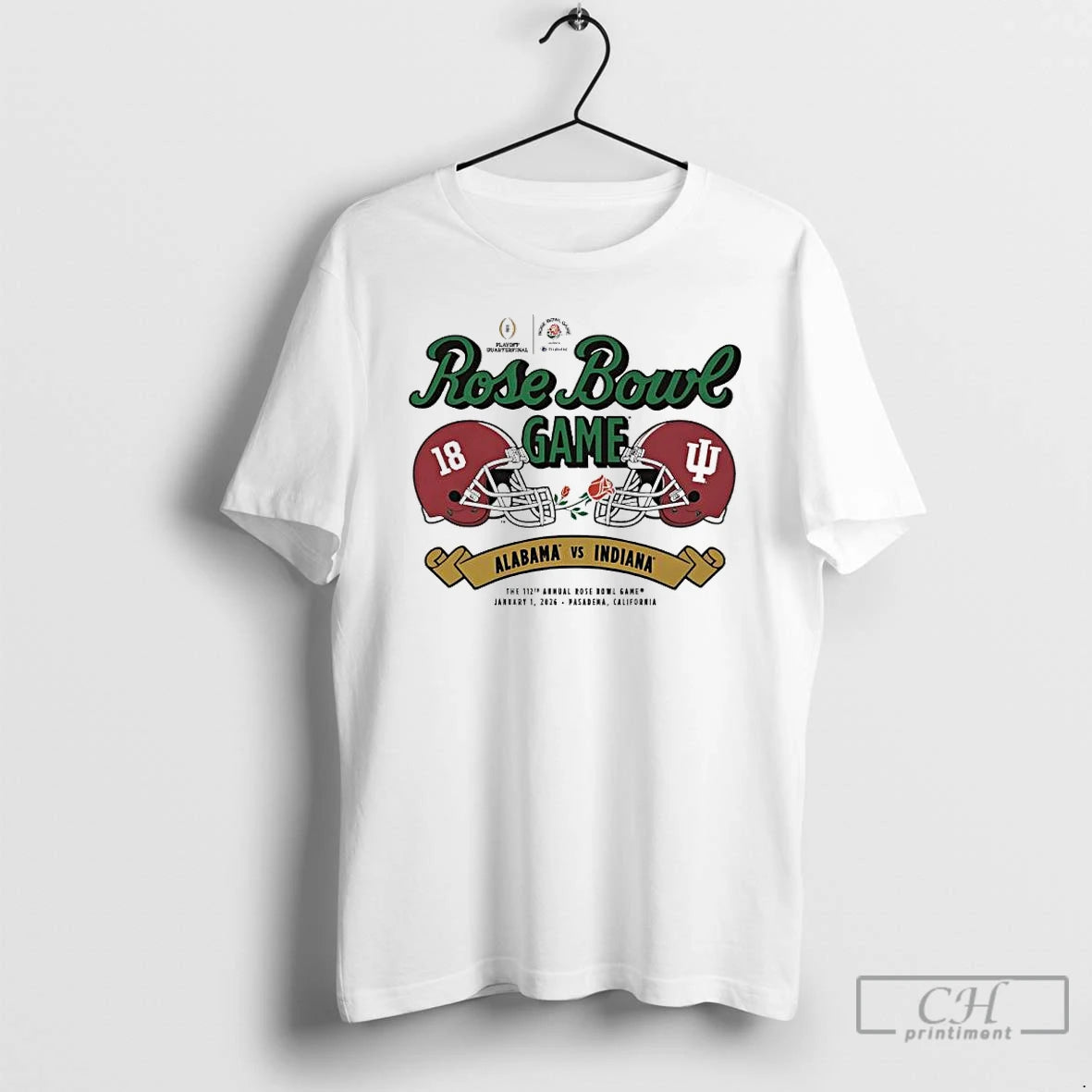 Classic Indiana Vs Alabama 2026 Rose Bowl Game Helmet Matchup T-Shirts, Hoodie, Sweatshirt | PopFlextees.com