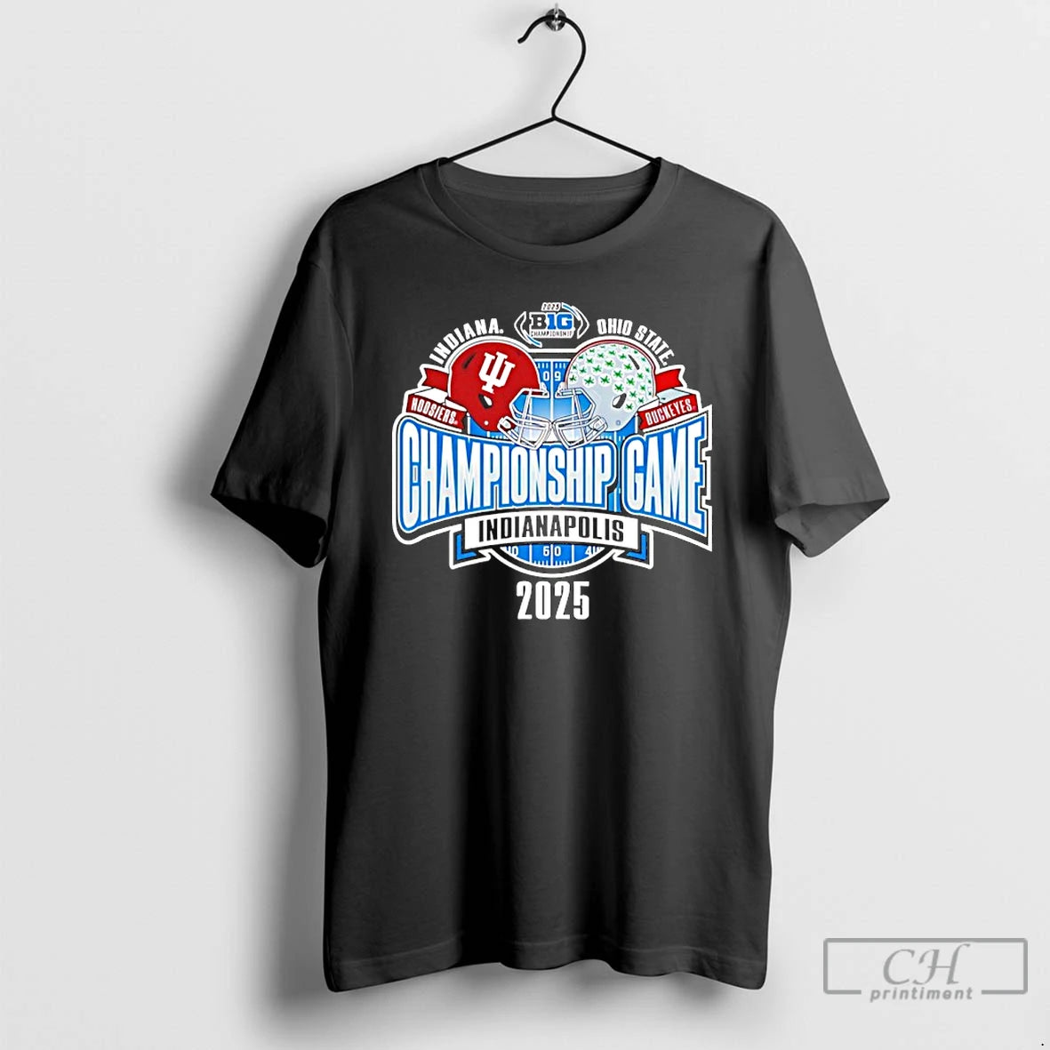 Classic Indiana Vs Ohio State Big 10 Championship Game Matchup Helmets T-Shirts, Hoodie, Sweatshirt | PopFlextees.com