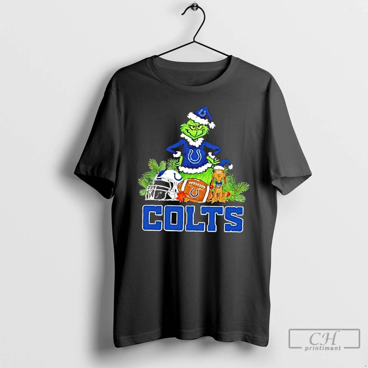 Classic Indianapolis Colts Football X Grinch Merry Christmas Graphic T-Shirts, Hoodie, Sweatshirt | PopFlextees.com