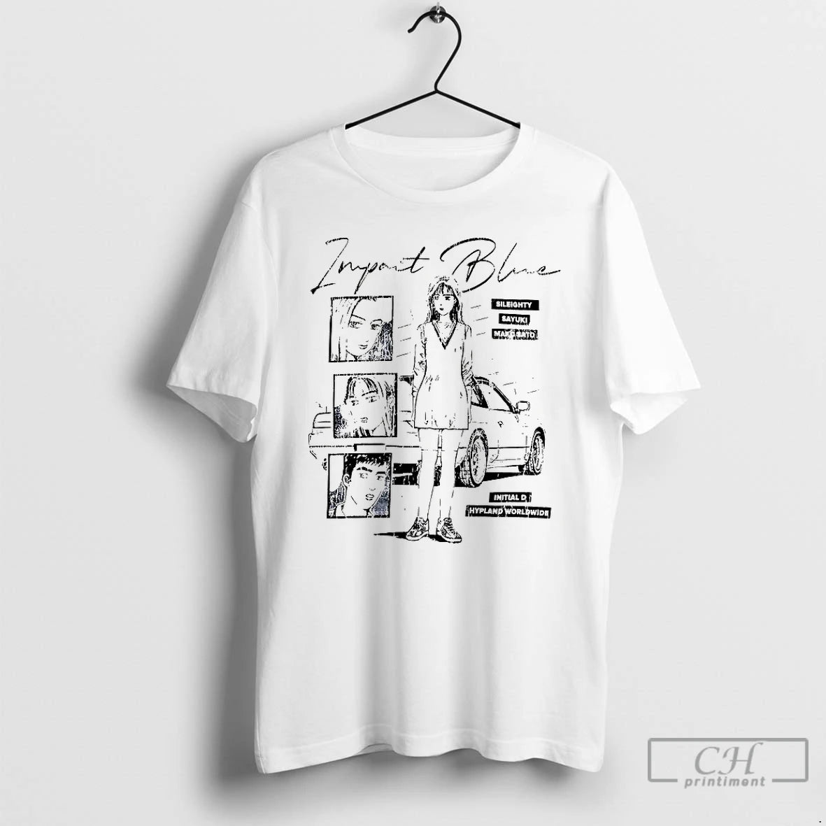 Classic Initial D Impact Blue Sileighty Mako Sato Sayuki Anime T-Shirts, Hoodie, Sweatshirt | PopFlextees.com