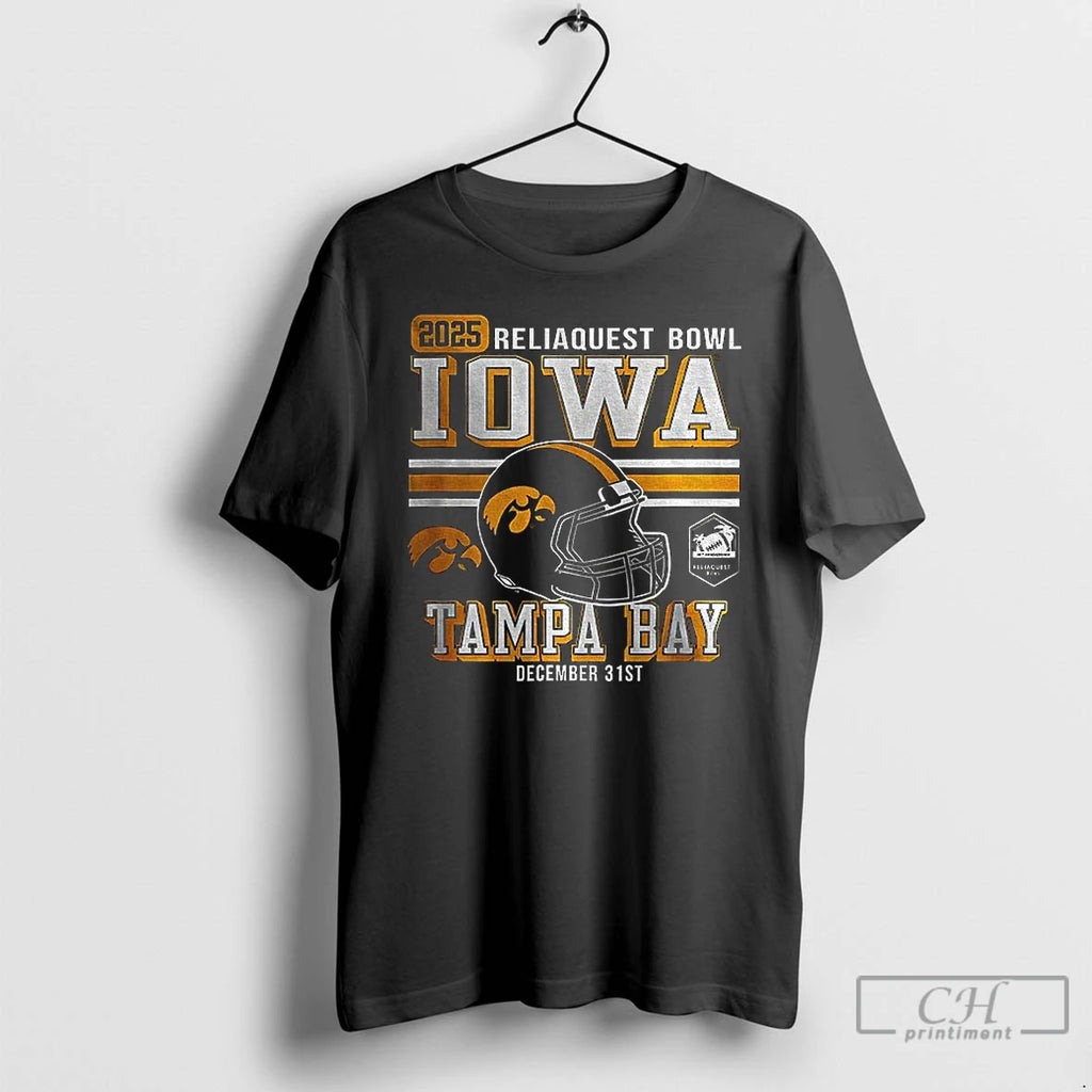 Classic Iowa Hawkeyes Football Reliaquest Bowl 2025 Tampa Bay December 31st T-Shirts, Hoodie, Sweatshirt | PopFlextees.com