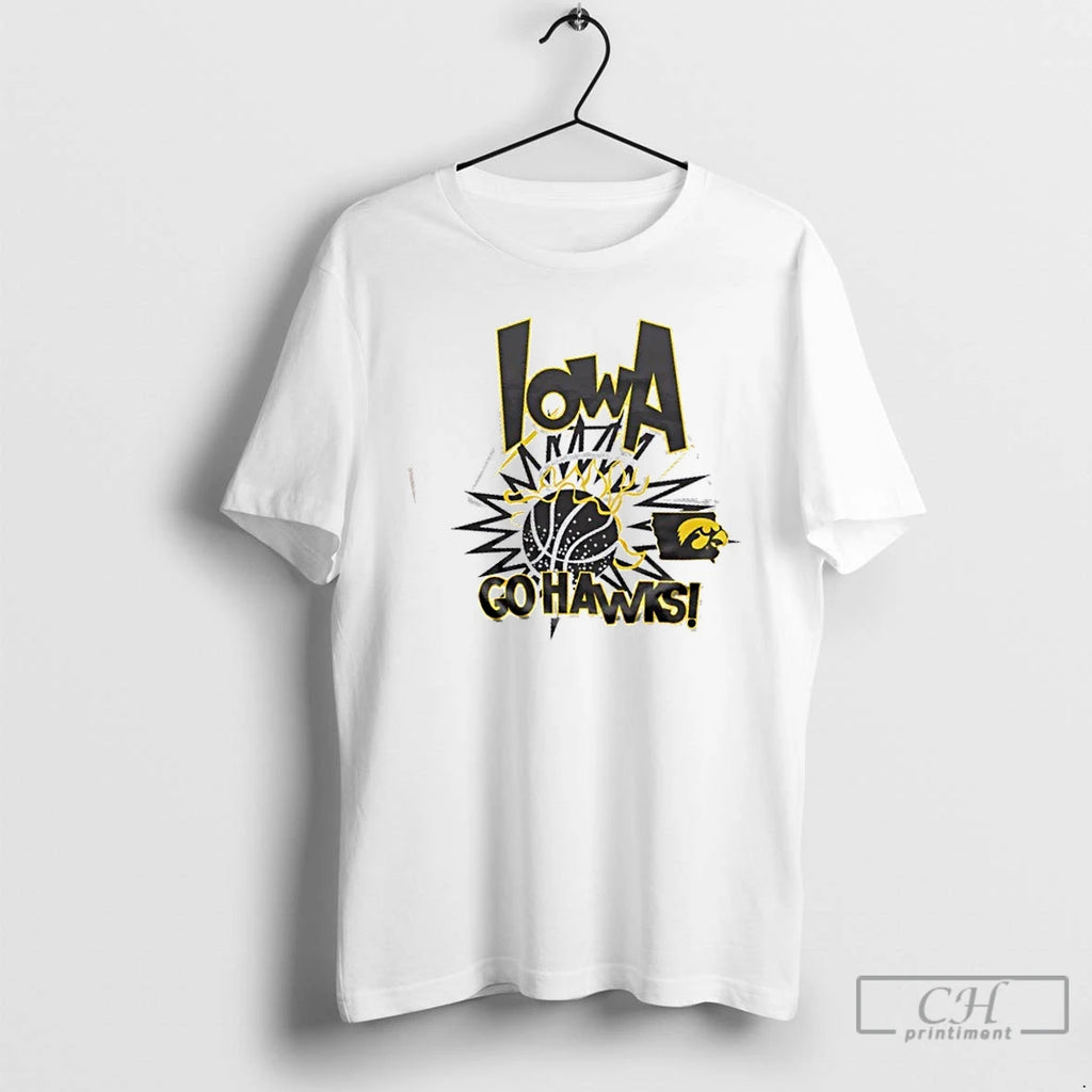 Classic Iowa Hawkeyes Go Hawks Slam T-Shirts, Hoodie, Sweatshirt | PopFlextees.com
