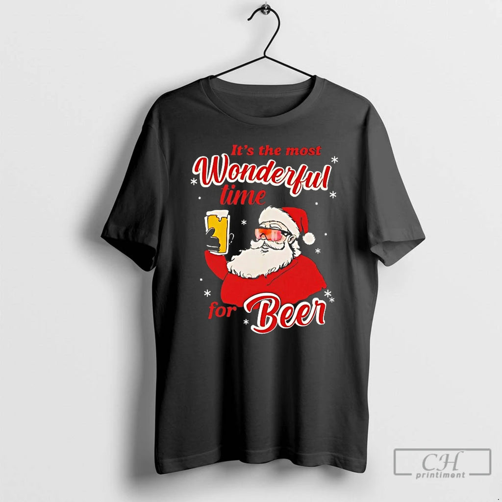 Classic Its The Most Wonderful Time For Beer Christmas T-Shirts, Hoodie, Sweatshirt | PopFlextees.com