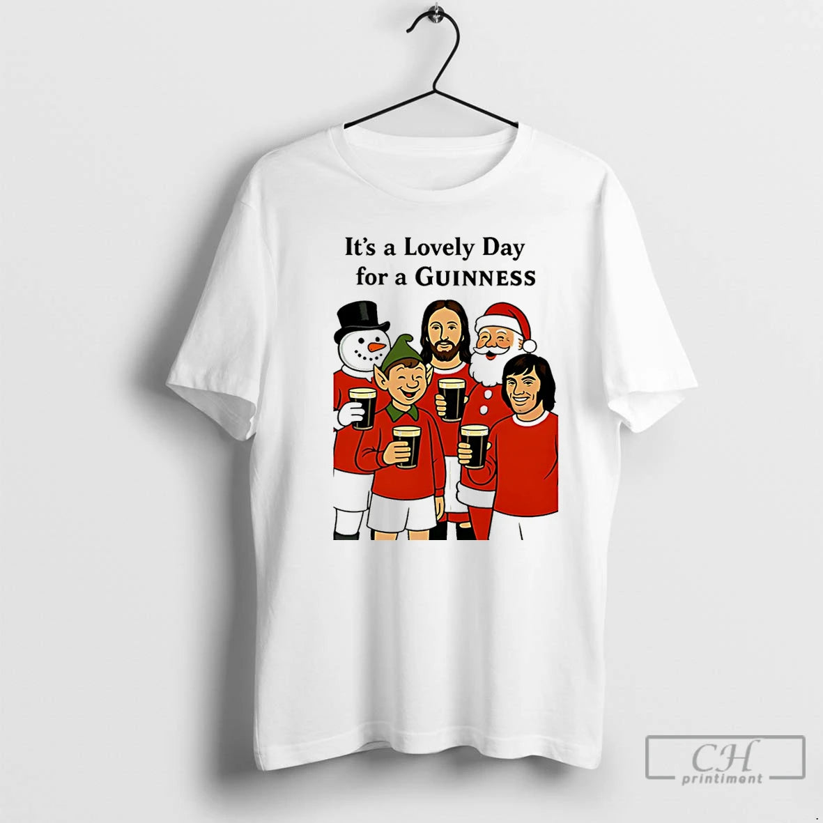 Classic Its A Lovely Day For A Guinness Man United Christmas Christmas T Shirts Sweater Hoodie, Sweatshirt | PopFlextees.com