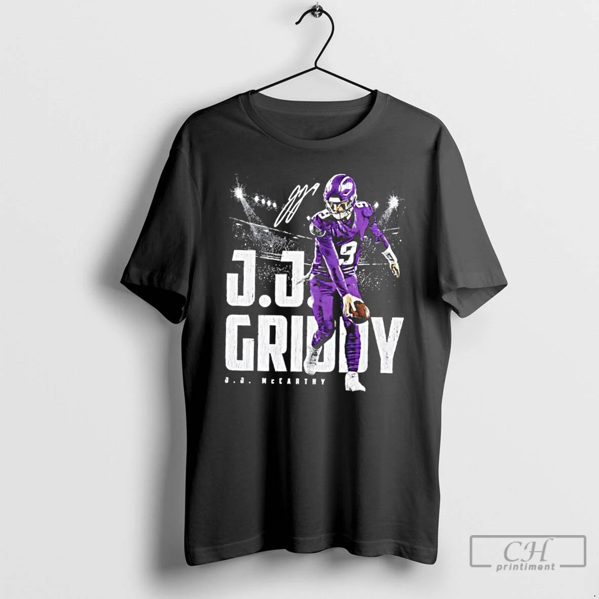 Classic J J Mccarthy Griddy Minnesota Vikings Football Signature T-Shirts, Hoodie, Sweatshirt | PopFlextees.com