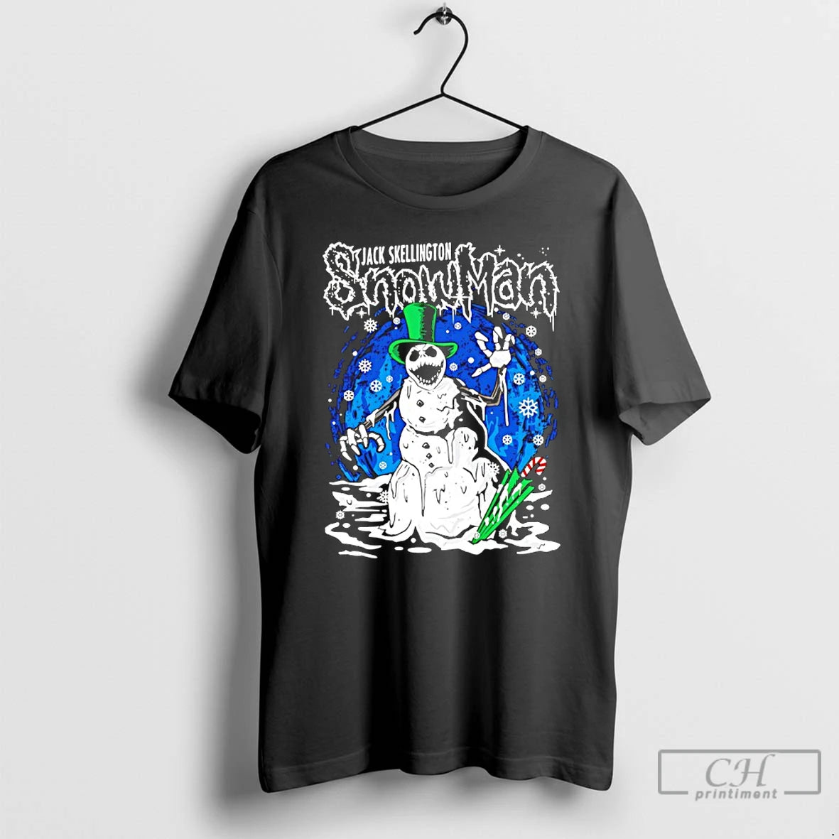 Classic Jack Skellington Snowman Horror Christmas T-Shirts, Hoodie, Sweatshirt | PopFlextees.com