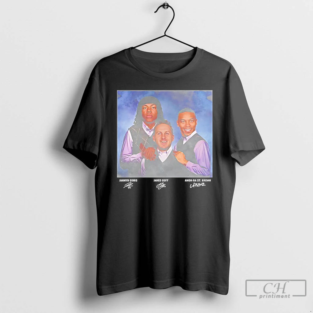 Classic Jahmyr Gibbs Jared Goff St Brown Step Brothers Detroit Lions T-Shirts, Hoodie, Sweatshirt | PopFlextees.com