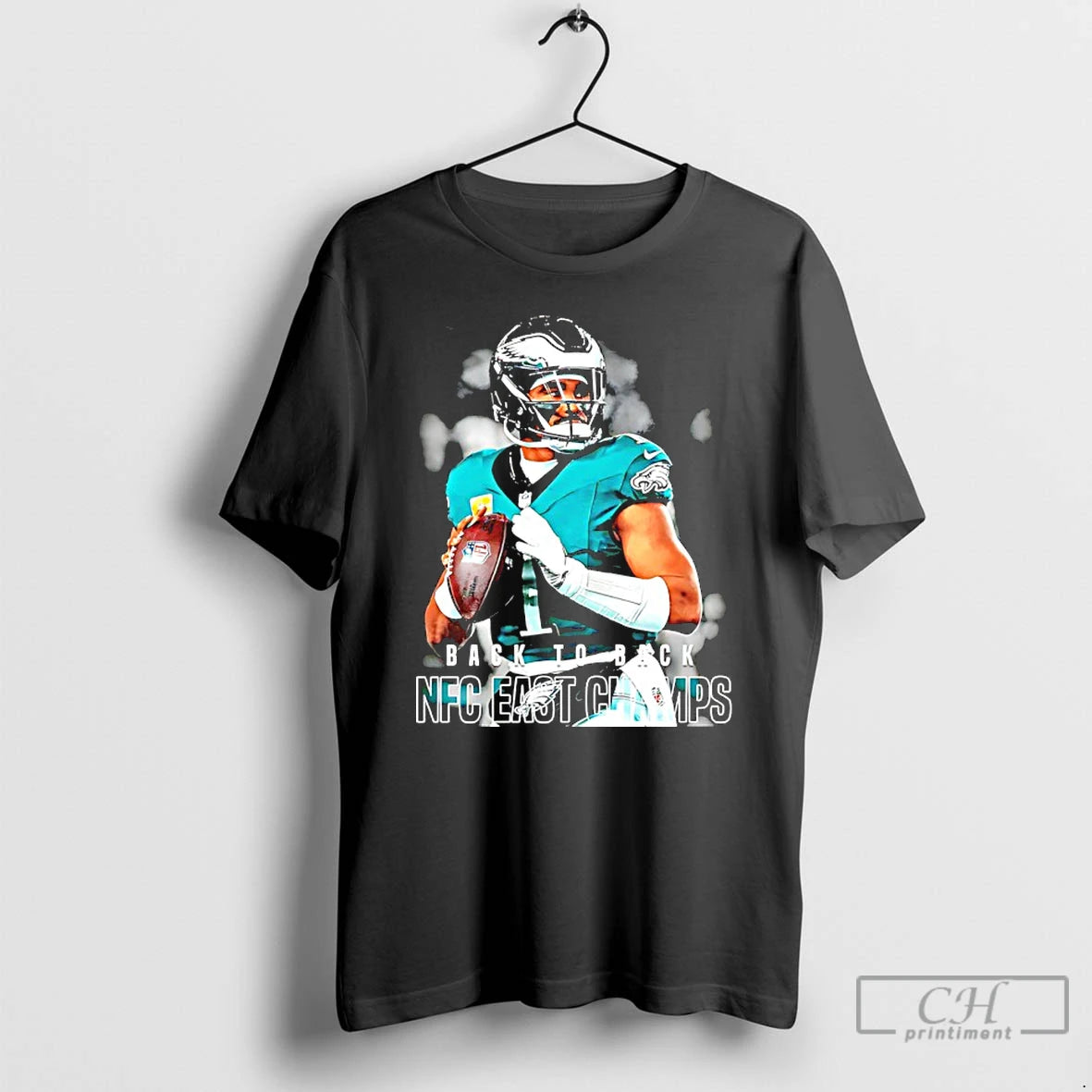 Classic Jalen Hurts 2025 Back To Back Nfc East Champs T-Shirts, Hoodie, Sweatshirt | PopFlextees.com