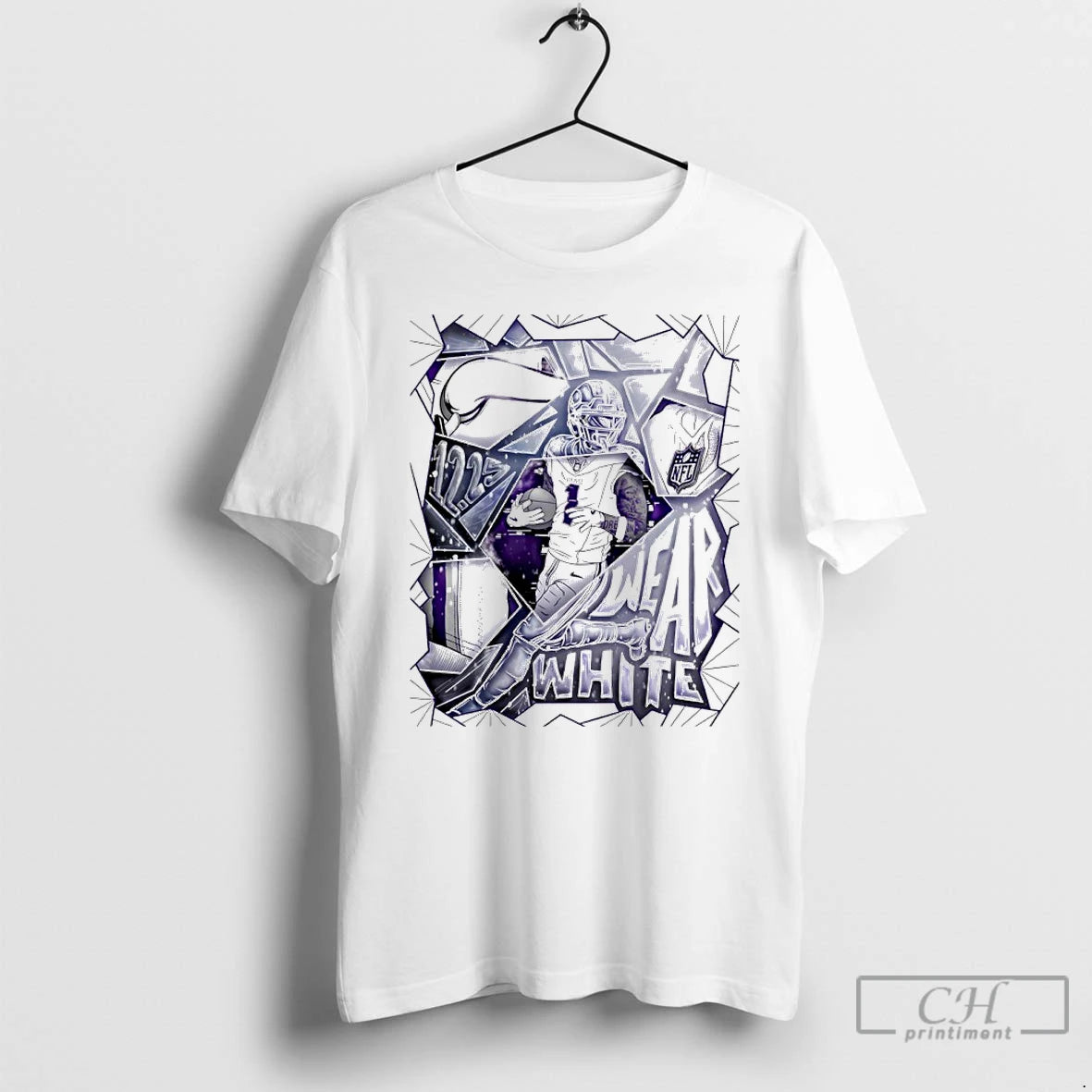 Classic Jalen Nailor Minnesota Vikings Wear White Winter Whiteout Week T-Shirts, Hoodie, Sweatshirt | PopFlextees.com