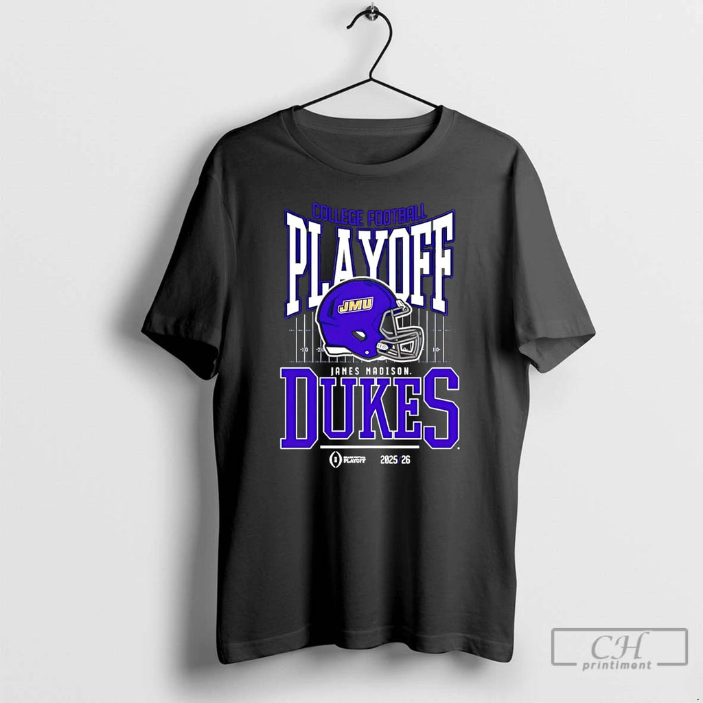 Classic James Madison Dukes College Football Playoff Bound 2025 26 Helmet T-Shirts, Hoodie, Sweatshirt | PopFlextees.com