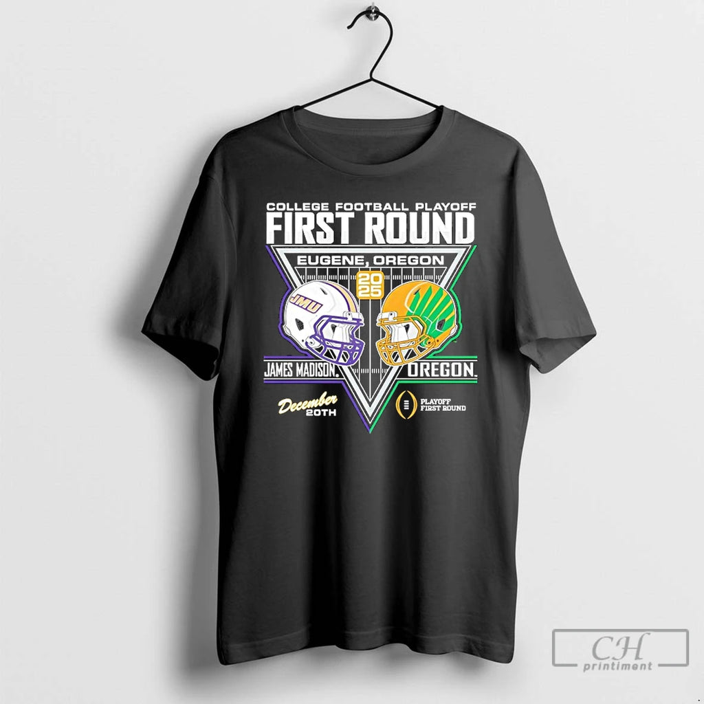 Classic James Madison University Dukes Football 2025 College Football Playoffs 1st Round Match Up T-Shirts, Hoodie,...