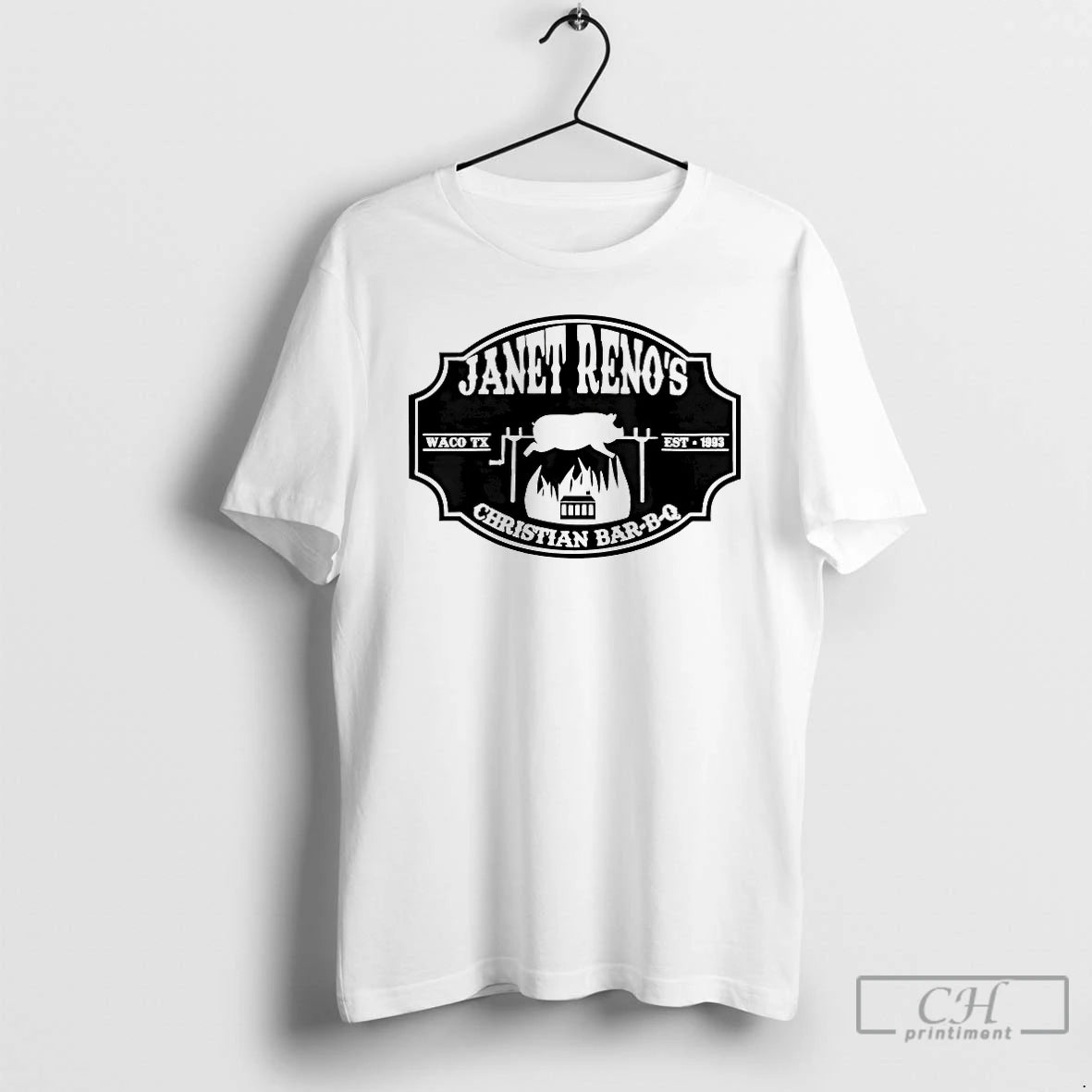 Classic Janet Renos Christian Bar B Q Waco Tx Est 1993 T-Shirts, Hoodie, Sweatshirt