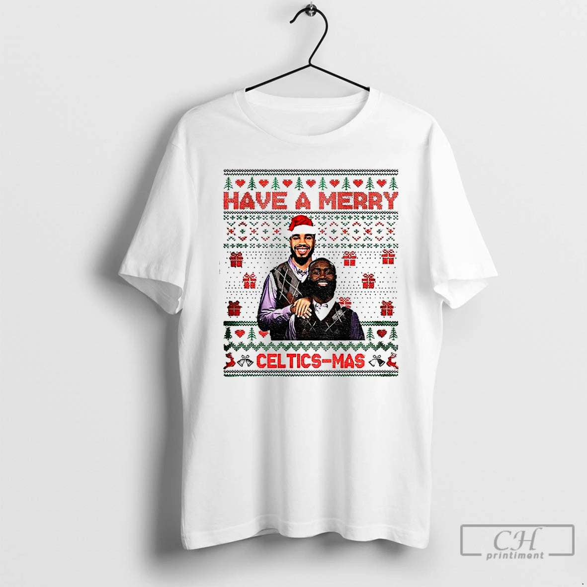 Classic Jayson Tatum And Jaylen Brown Boston Celtics Stepbrothers Have A Merry Celtics Mas Christmas T-Shirts, Hoodie,...