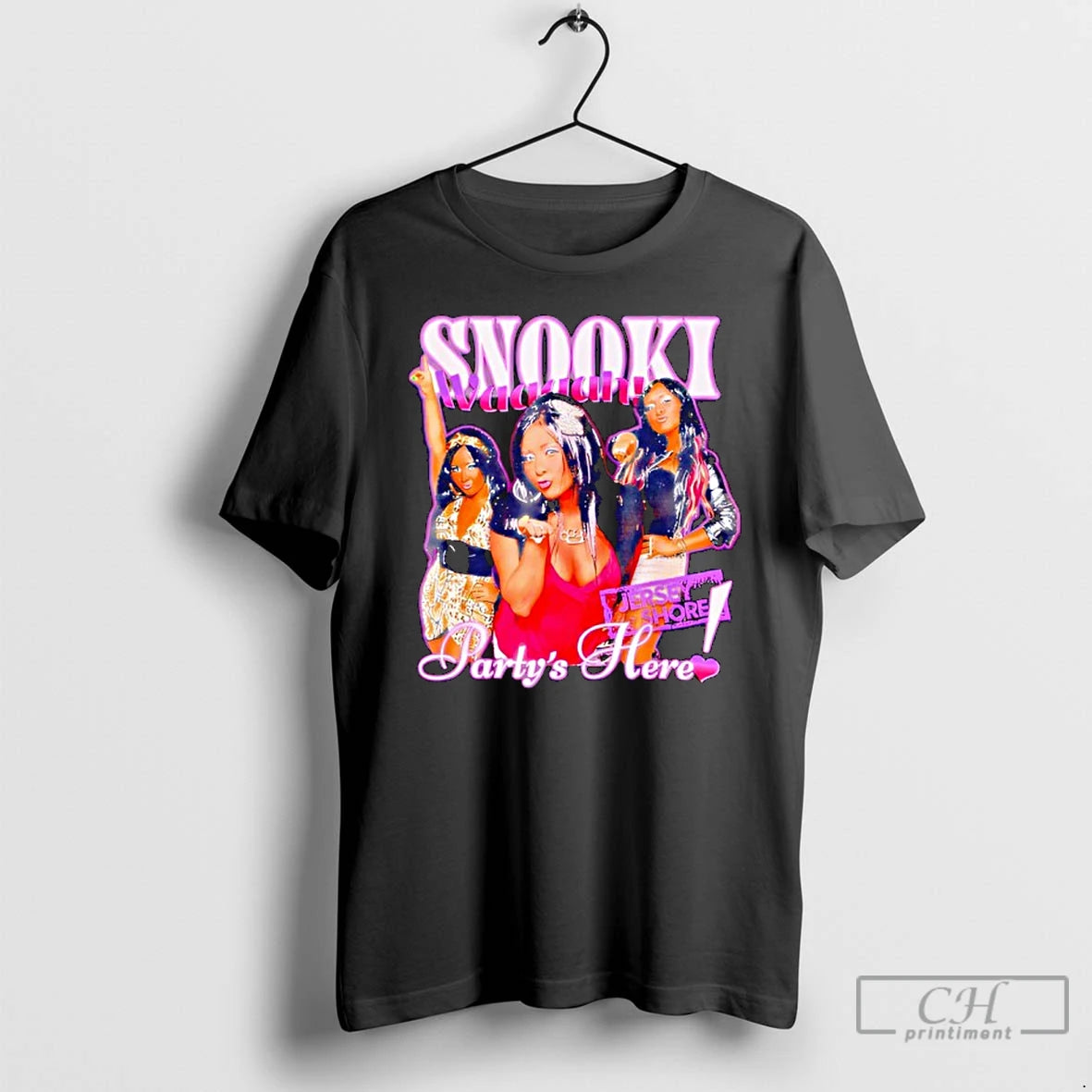 Classic Jersey Shore Partys Here Snooki T-Shirts, Hoodie, Sweatshirt | PopFlextees.com