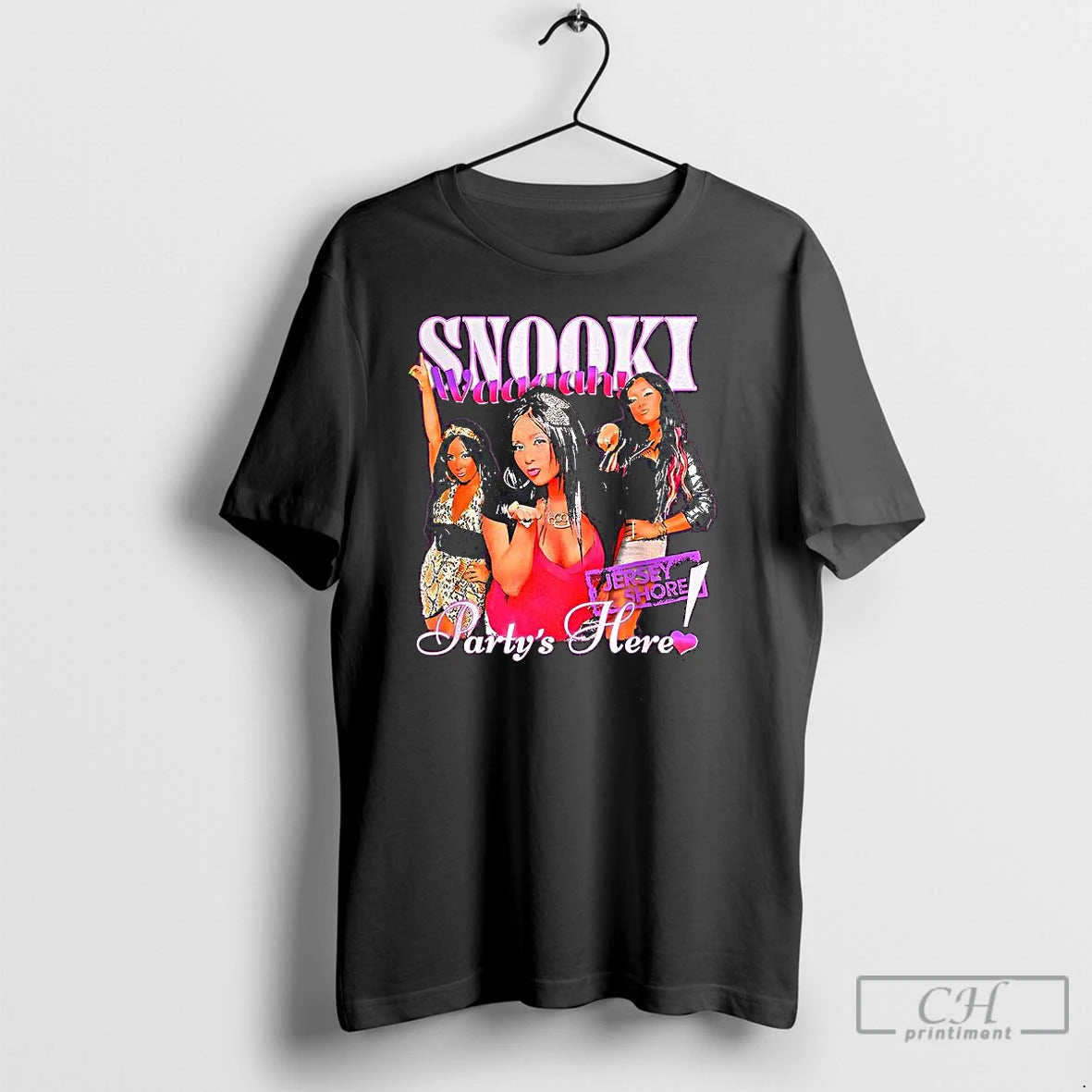 Classic Jersey Shore Partys Here Snooki Graphic T-Shirts, Hoodie, Sweatshirt | PopFlextees.com