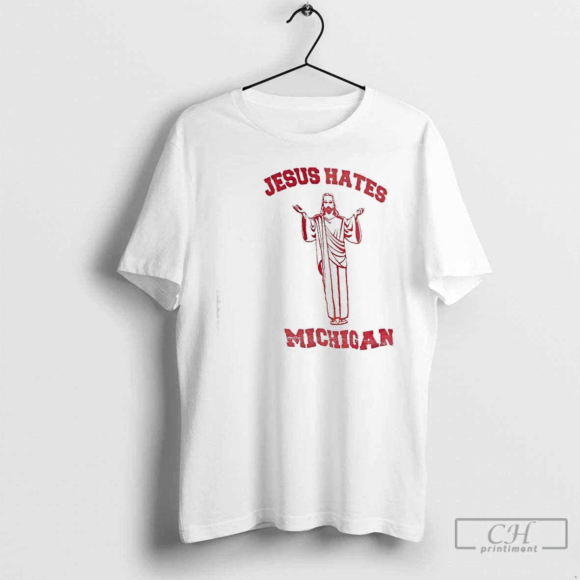 Classic Jesus Hates Michigan Graphic T-Shirts, Hoodie, Sweatshirt | PopFlextees.com
