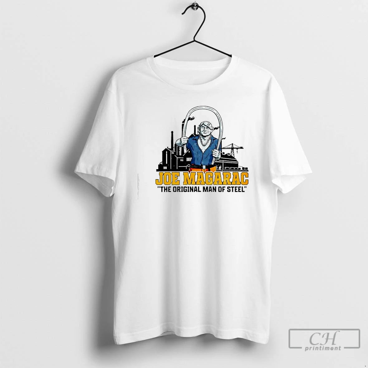 Classic Joe Magarac The Man Of Steel Graphic T-Shirts, Hoodie, Sweatshirt | PopFlextees.com