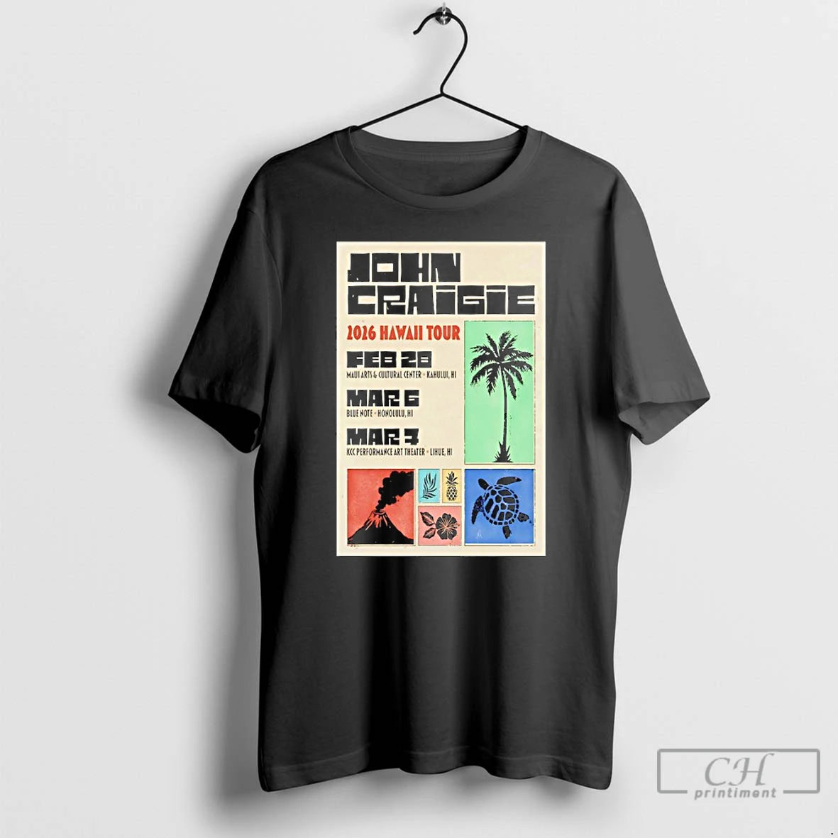 Classic John Craigie Hawaii Tour 2026 T-Shirts, Hoodie, Sweatshirt | PopFlextees.com