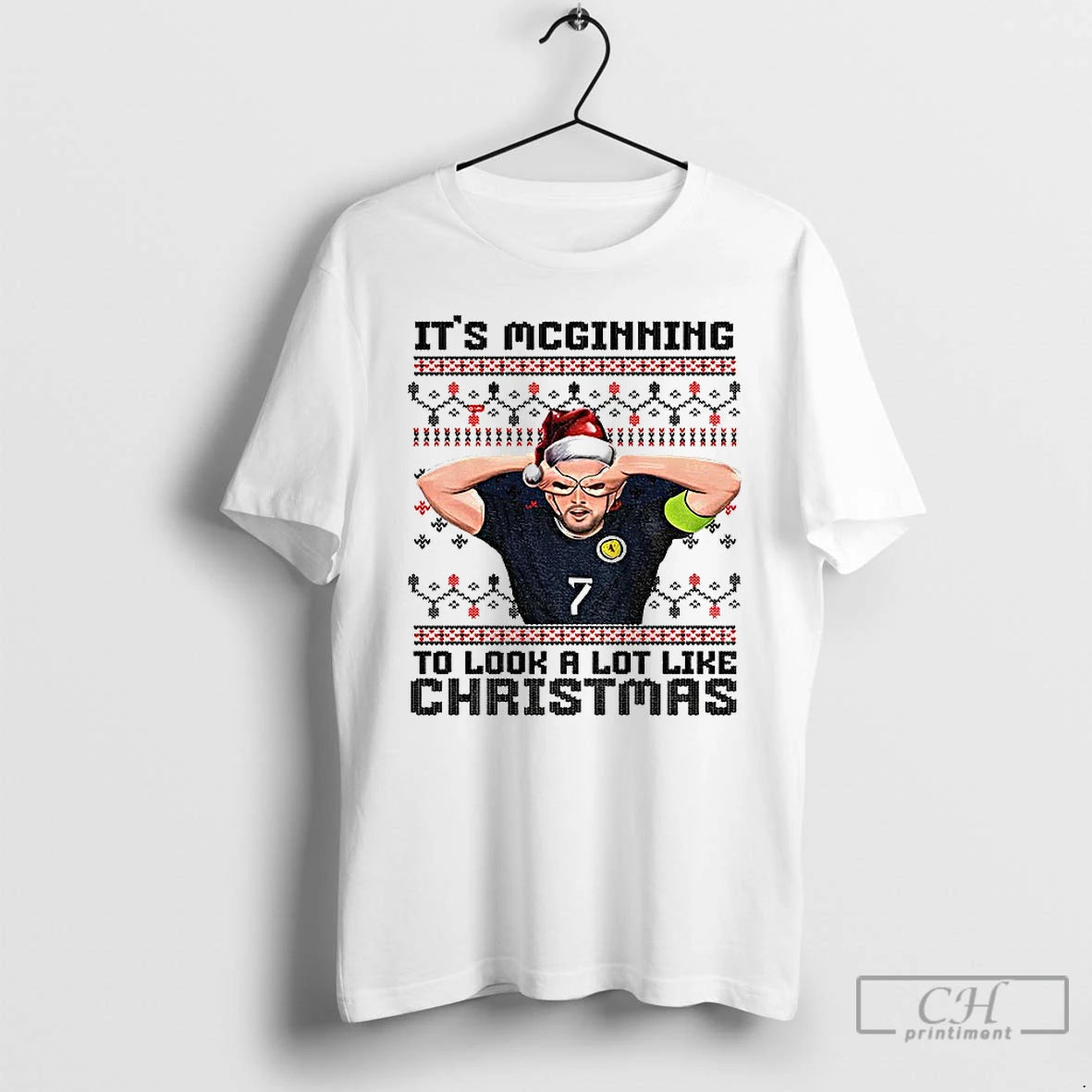 Classic John Mcginn Santa Hat Its Mcginning To Look A Lot Like Christmas T Shirts Hoodie, Sweatshirt | PopFlextees.com