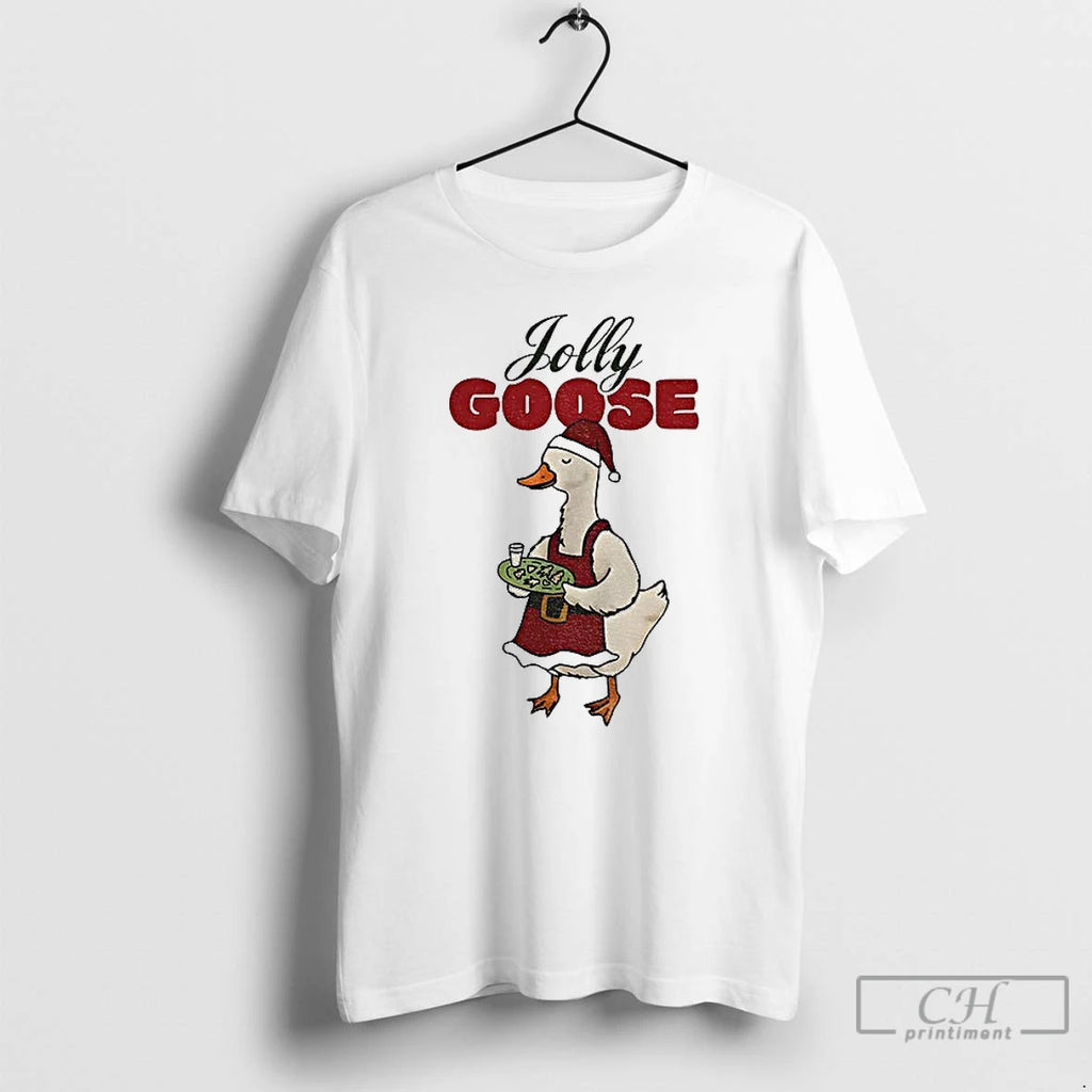 Classic Jolly Goose Santa Hat Merry Christmas T-Shirts, Hoodie, Sweatshirt | PopFlextees.com
