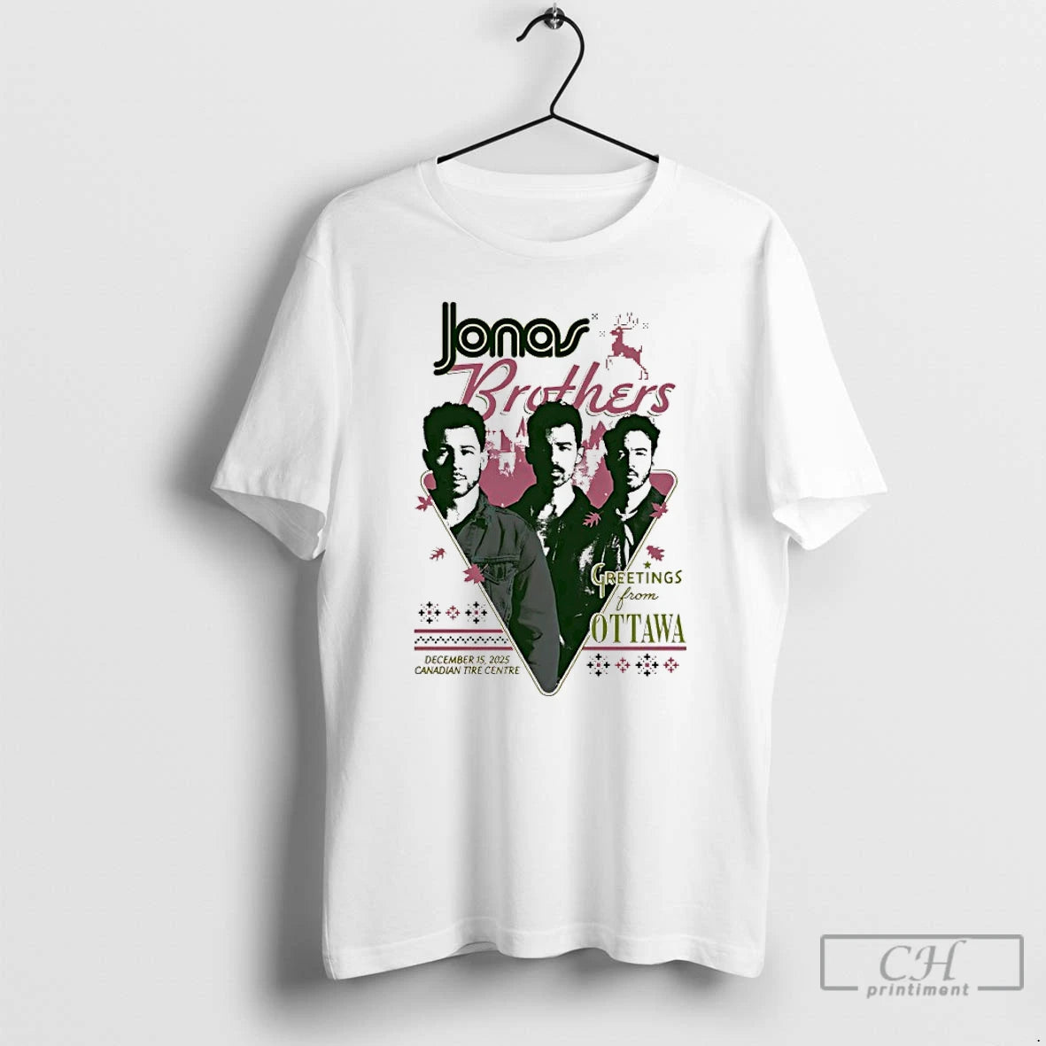 Classic Jonas Brothers Greetings From Ottawa Canadian Tire Centre 2025 T-Shirts, Hoodie, Sweatshirt | PopFlextees.com