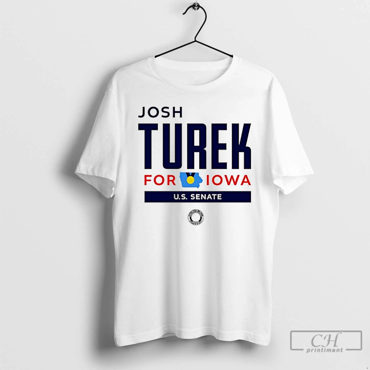 Classic Josh Turek For Iowa Square Logo T-Shirts, Hoodie, Sweatshirt | PopFlextees.com