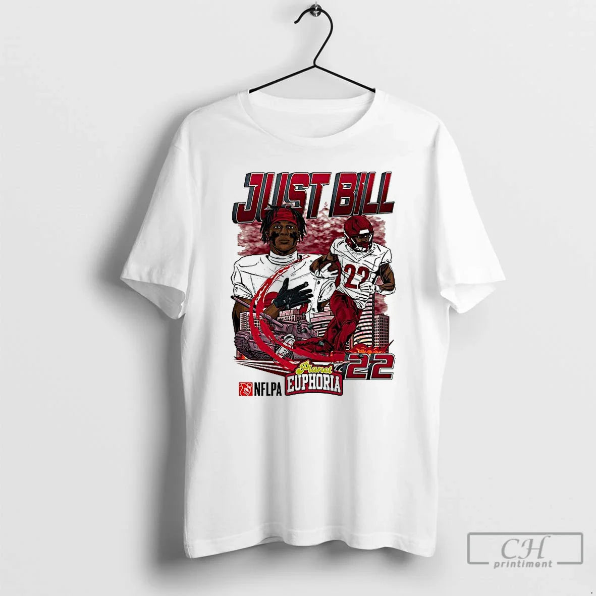 Classic Just Bill Washington Commanders Football Tank Player Number 22 Cartoon T-Shirts, Hoodie, Sweatshirt