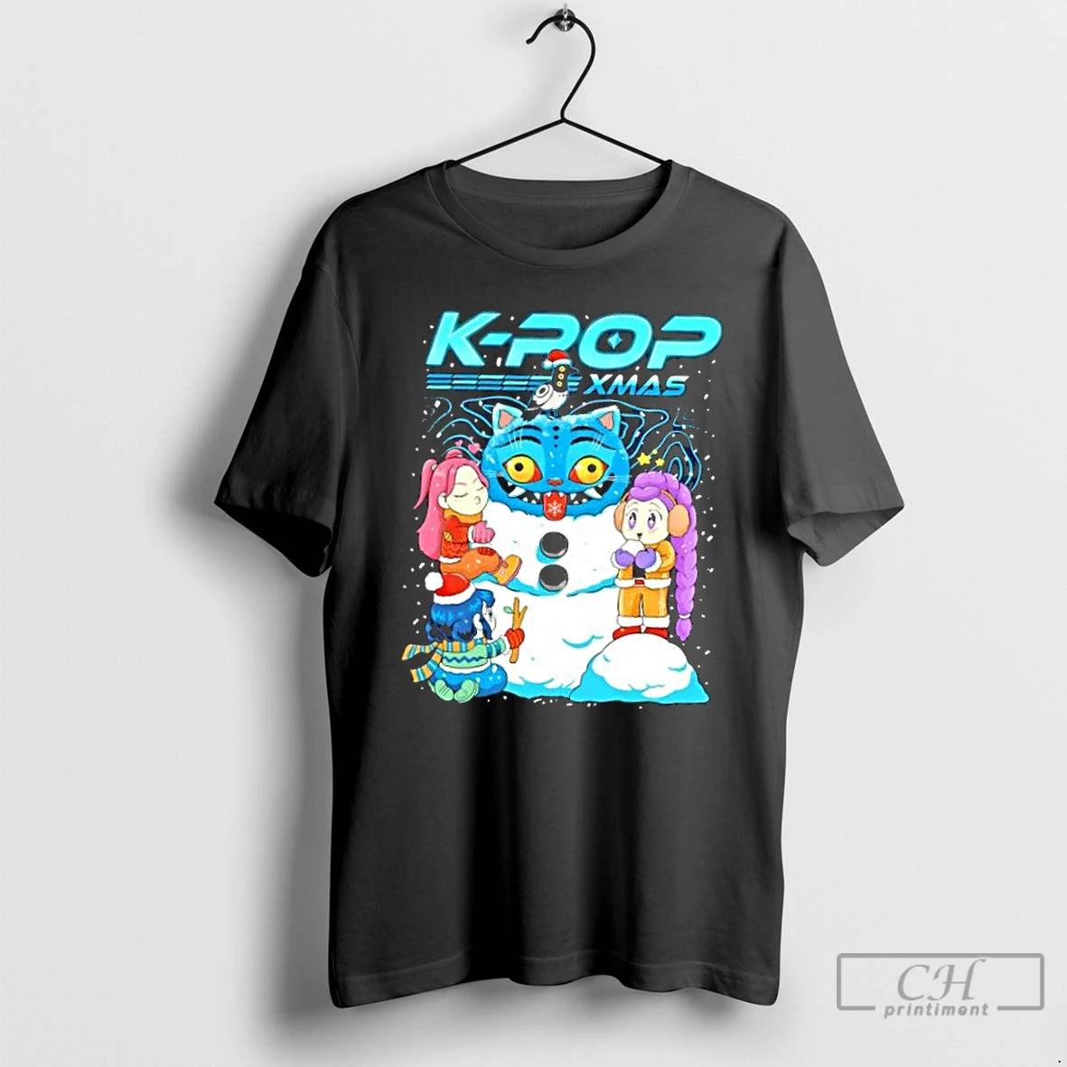 Classic K Pop Xmas Anime Graphic T-Shirts, Hoodie, Sweatshirt | PopFlextees.com