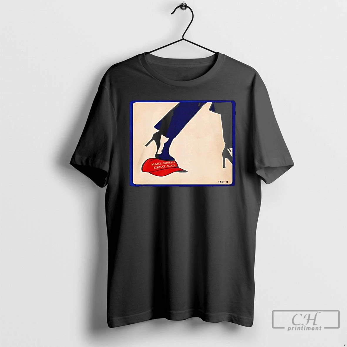 Classic Kamala 2024 Anti Maga High Heels Step On Red Hat T-Shirts, Hoodie, Sweatshirt | PopFlextees.com