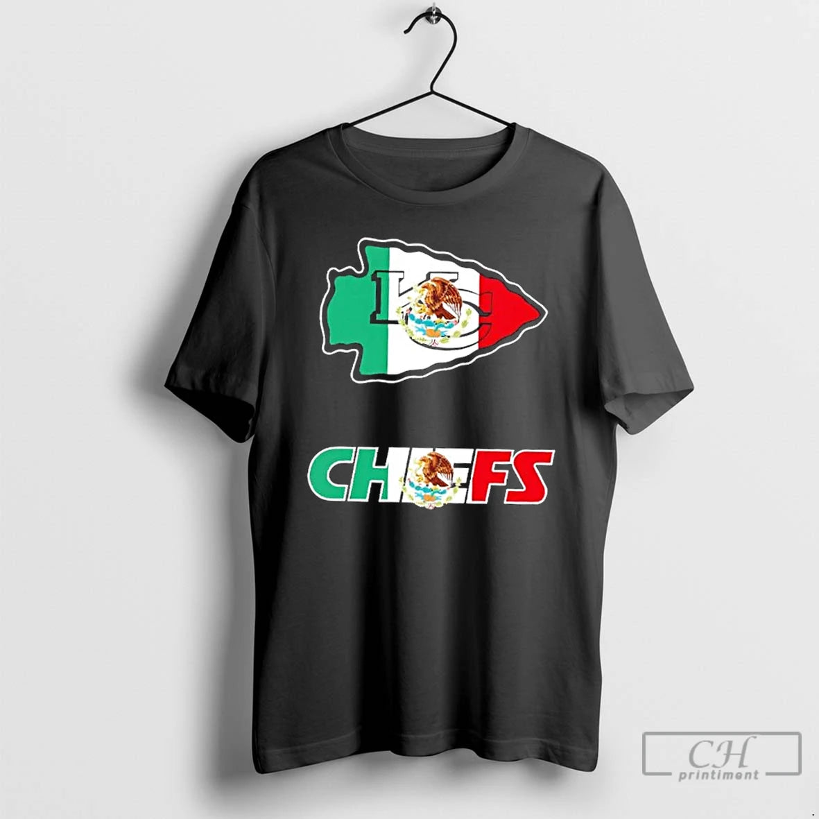 Classic Kansas City Chiefs Football X Mexican Flag Logo T-Shirts, Hoodie, Sweatshirt | PopFlextees.com