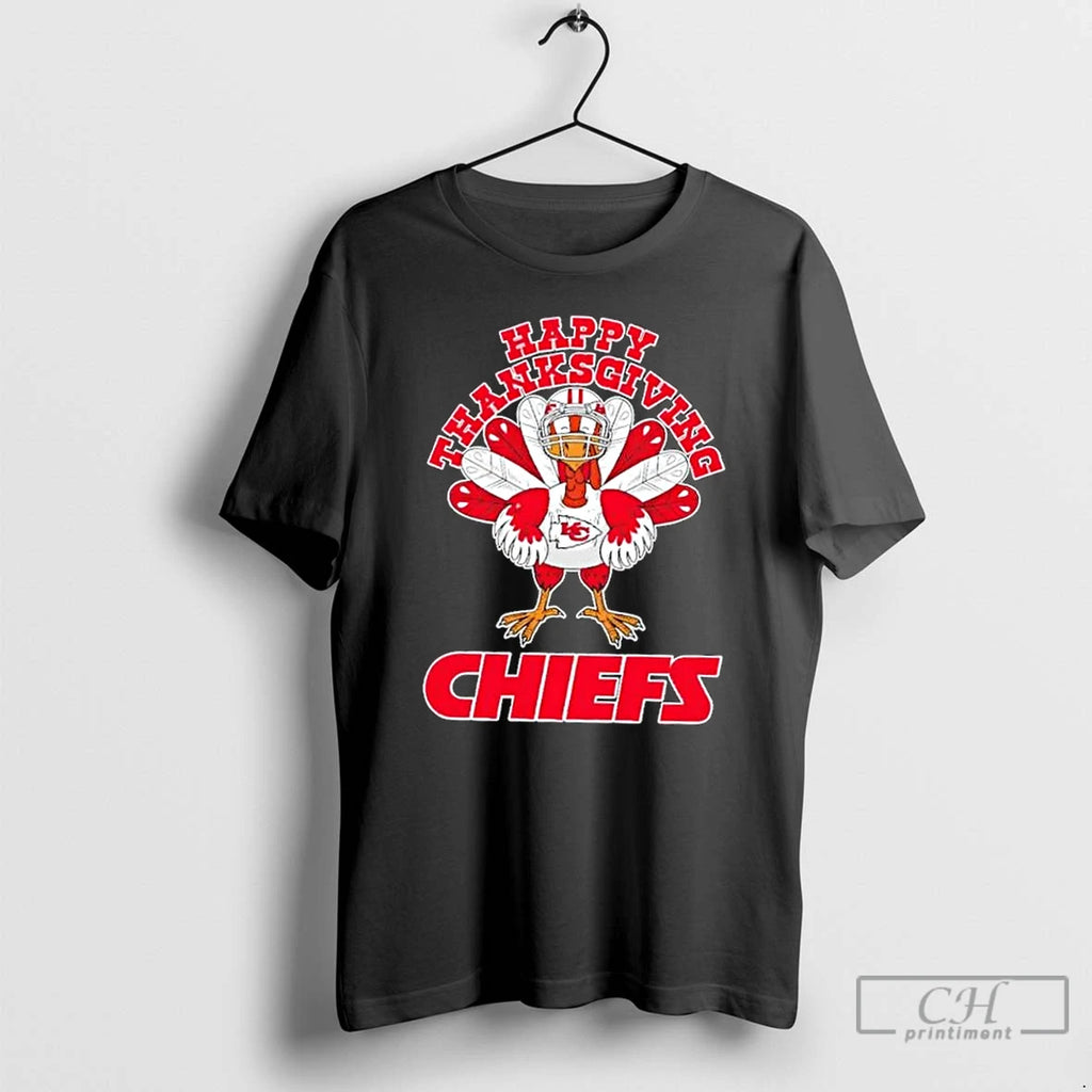 Classic Kansas City Chiefs X Turkey Happy Thanksgiving Graphic T-Shirts, Hoodie, Sweatshirt | PopFlextees.com