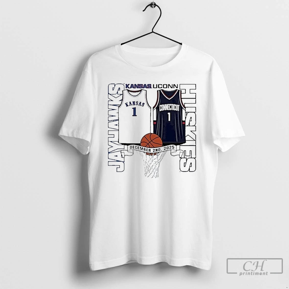 Classic Kansas Jayhawks Vs Uconn Huskies Basketball 2025 Gameday T-Shirts, Hoodie, Sweatshirt | PopFlextees.com