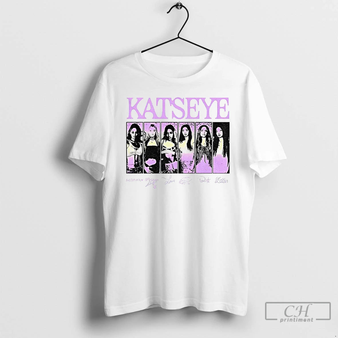 Classic Katseye Beautiful Chaos Kpop Tour Signatures T-Shirts, Hoodie, Sweatshirt | PopFlextees.com