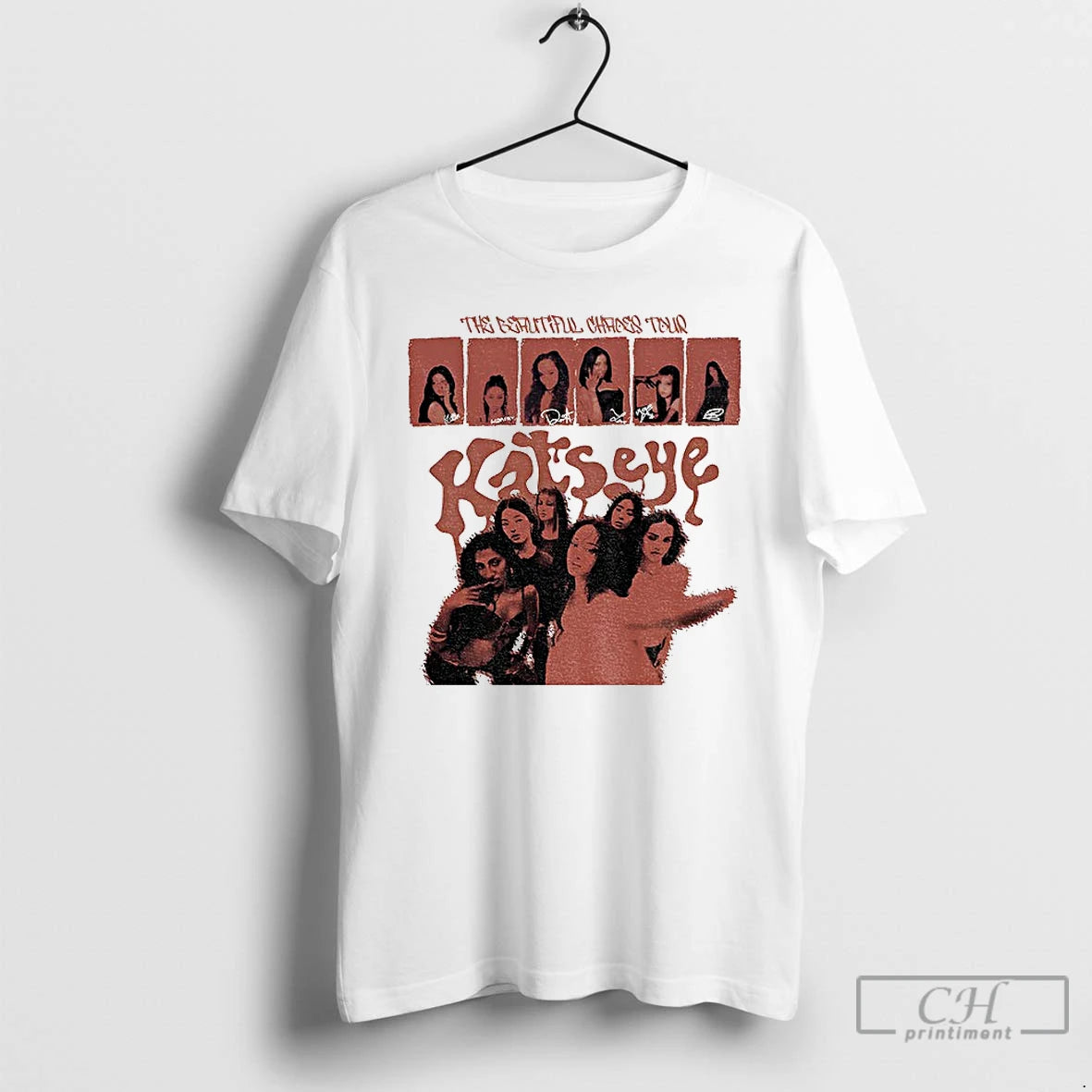 Classic Katseye Tour Music Band Signature The Beautiful Chaos Tour T-Shirts, Hoodie, Sweatshirt | PopFlextees.com